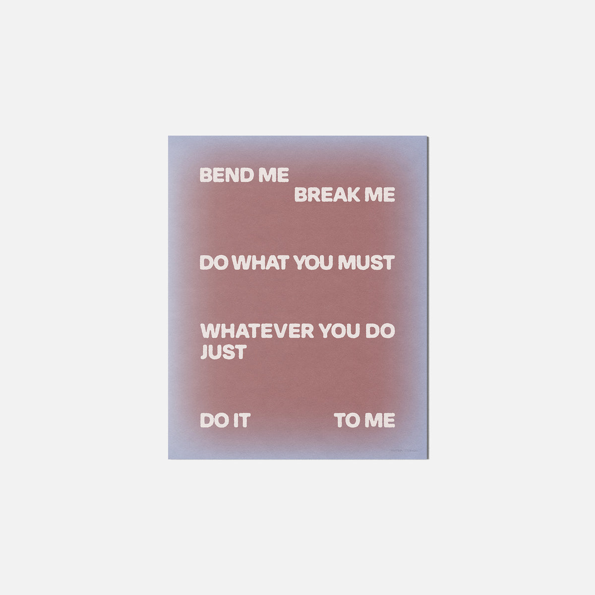 BEND PRINT