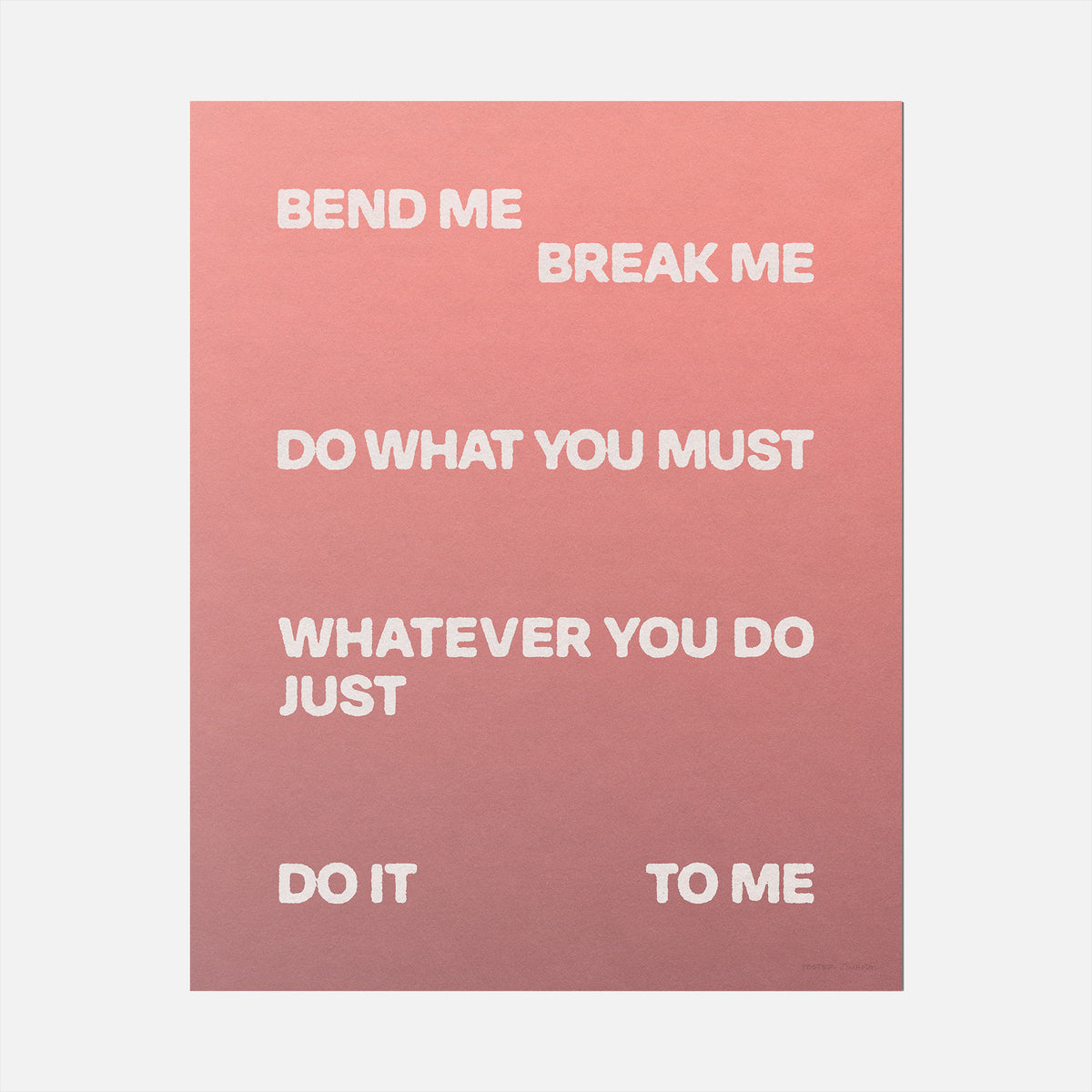 BEND PRINT