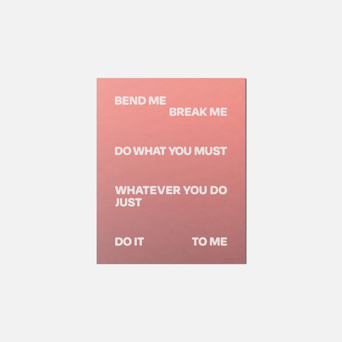 BEND PRINT