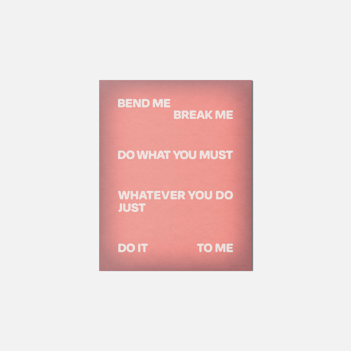 BEND PRINT
