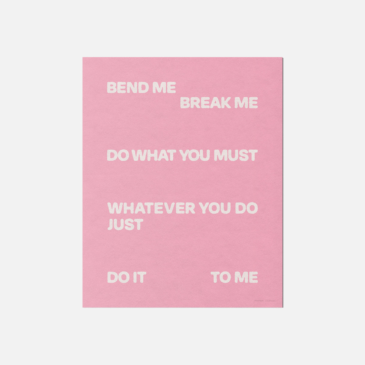 BEND PRINT
