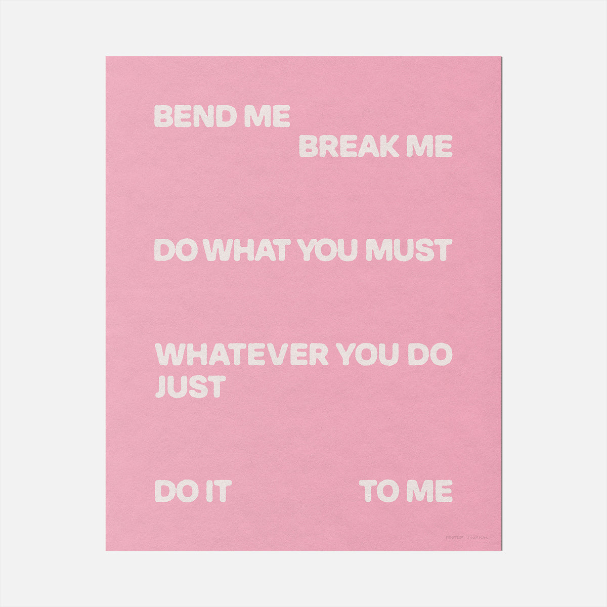 BEND PRINT