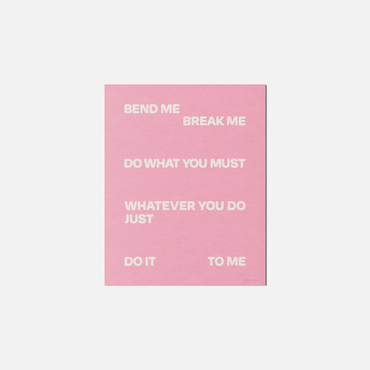 BEND PRINT