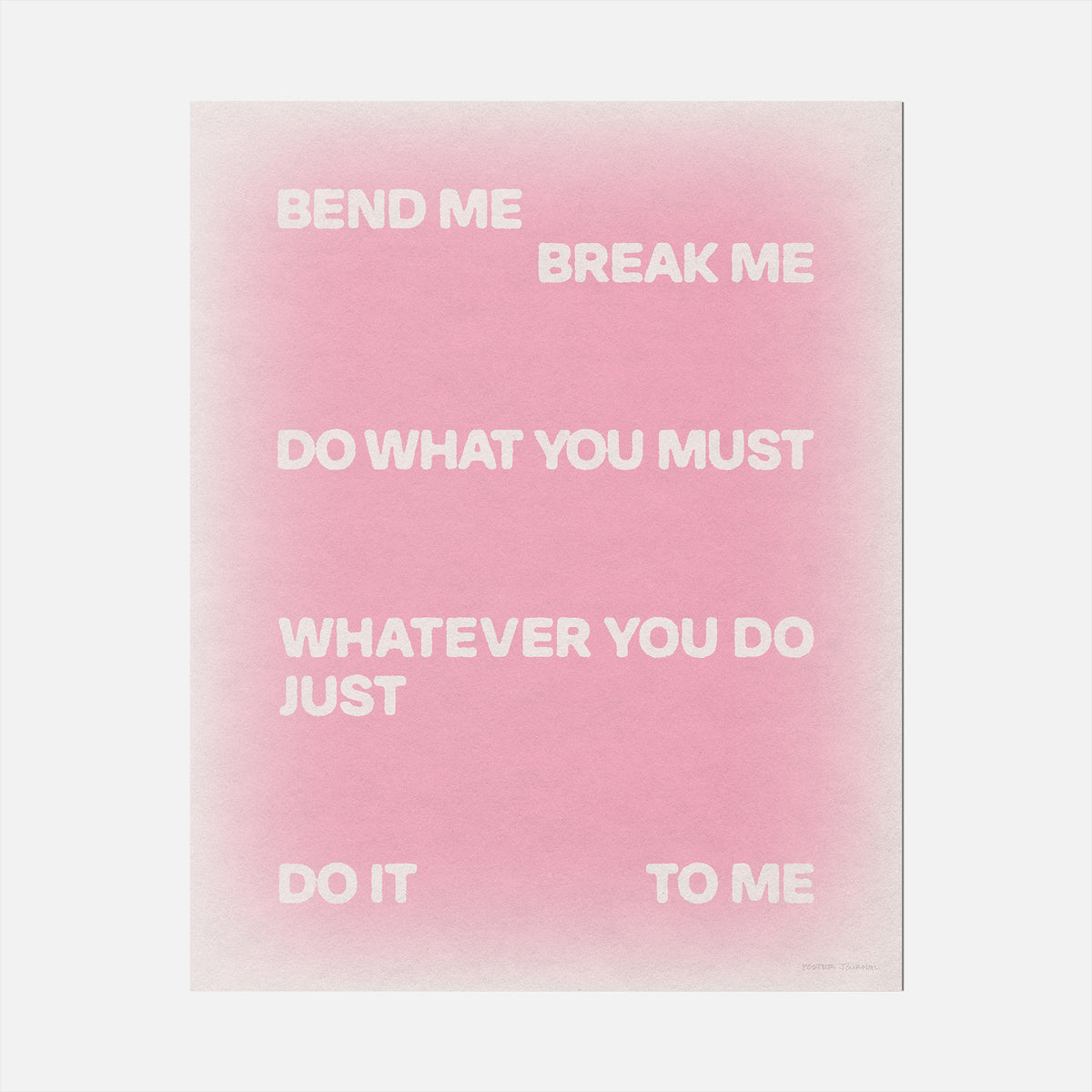 BEND PRINT