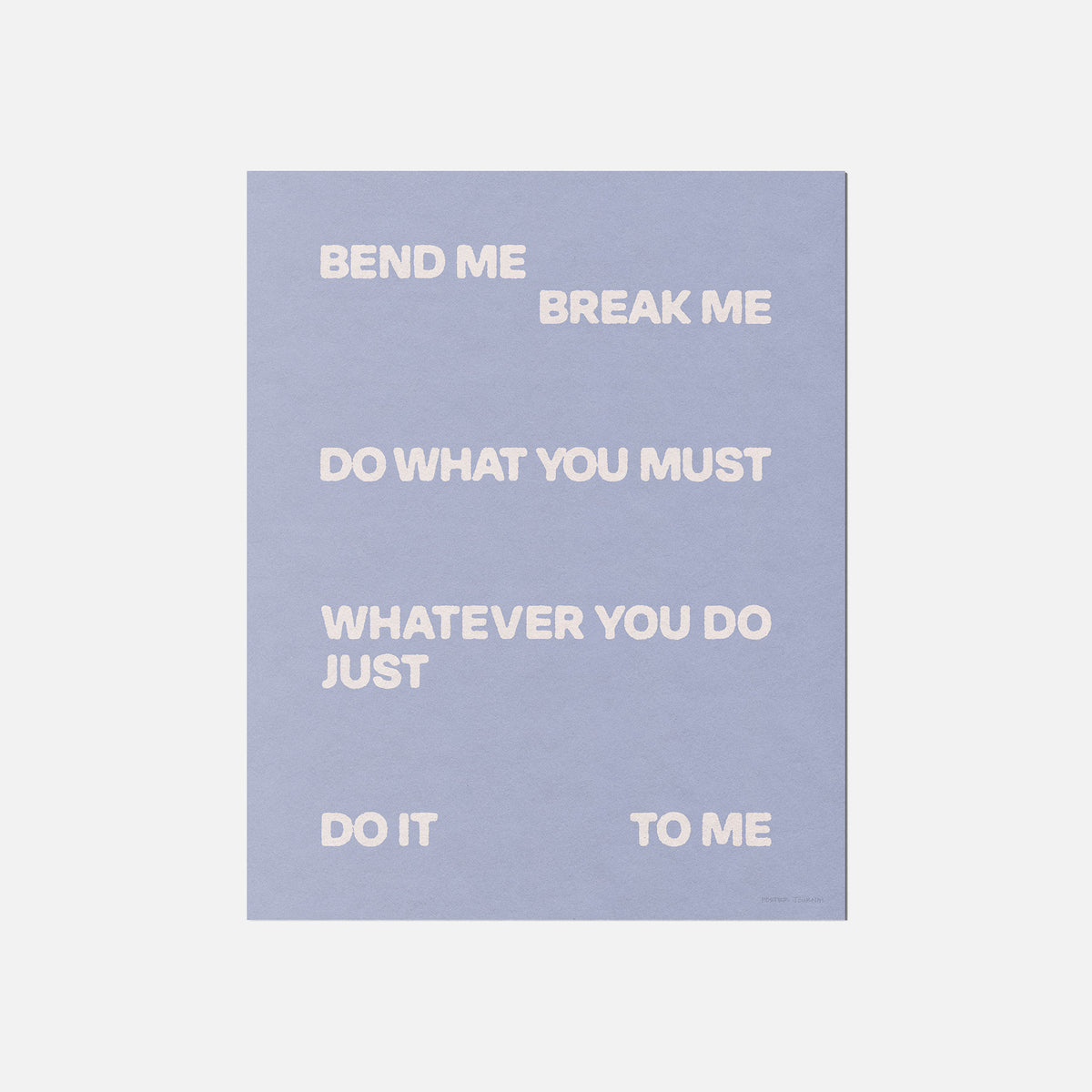 BEND PRINT