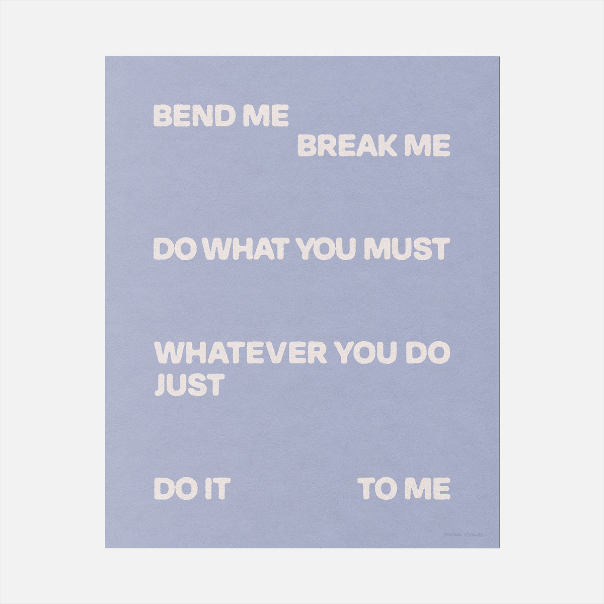 BEND PRINT