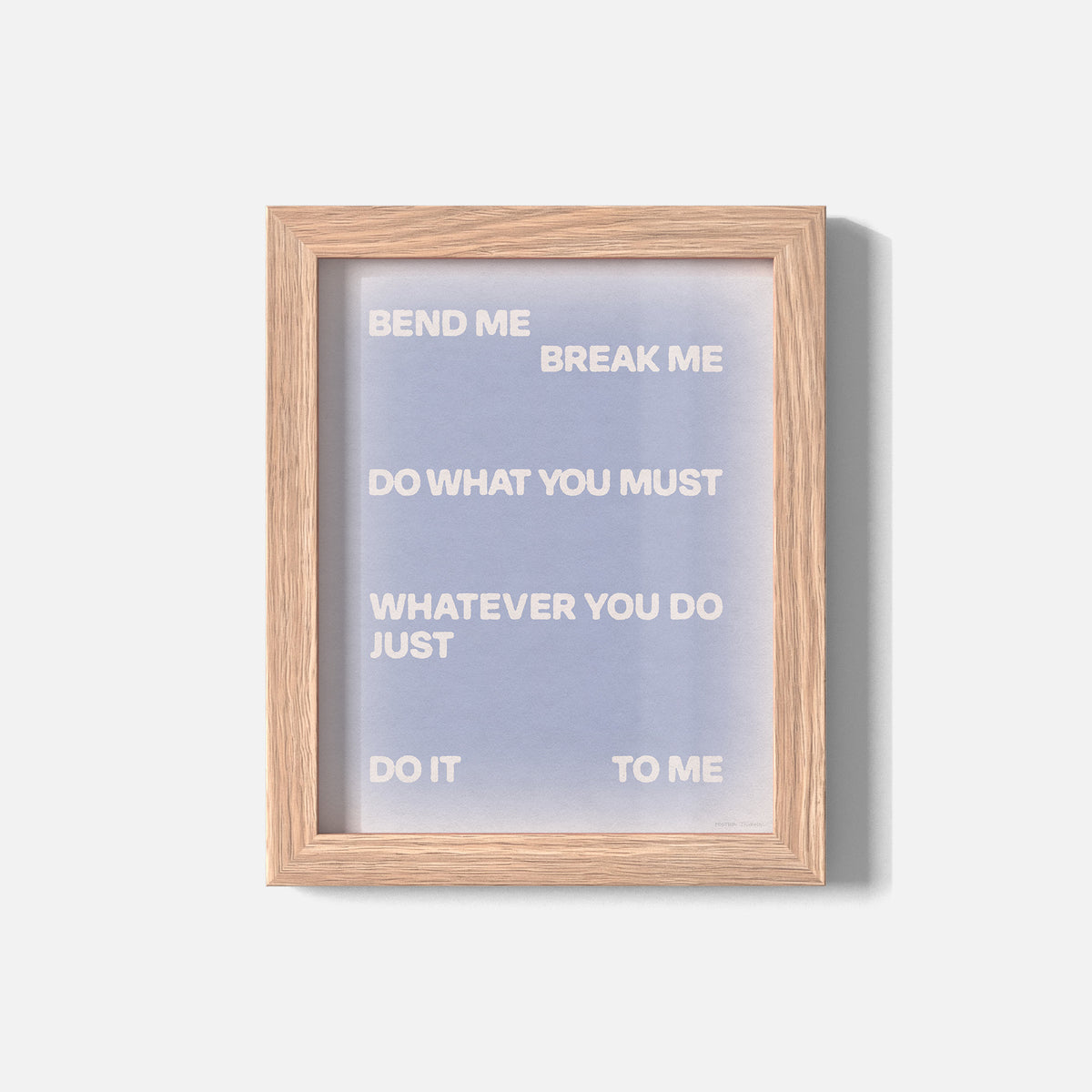 BEND PRINT