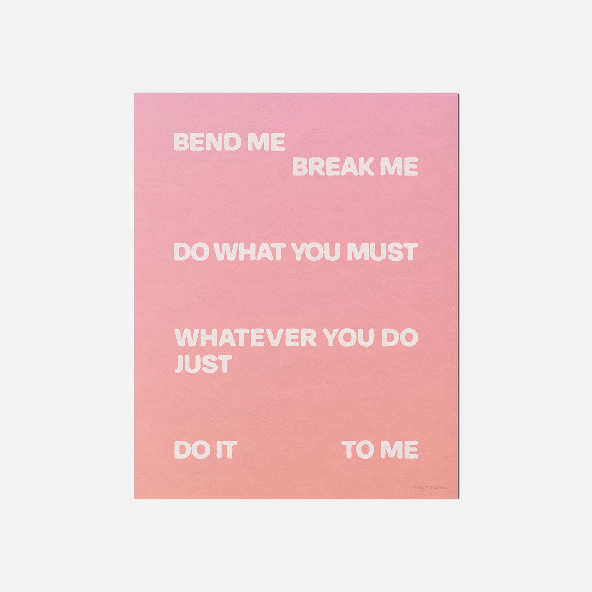 BEND PRINT