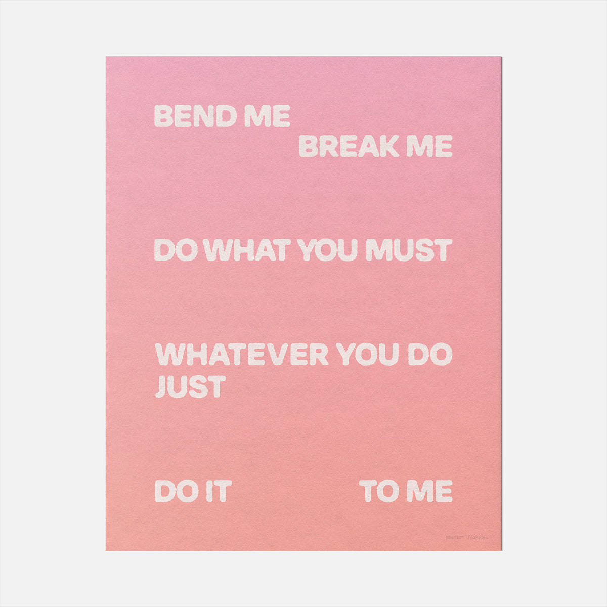 BEND PRINT