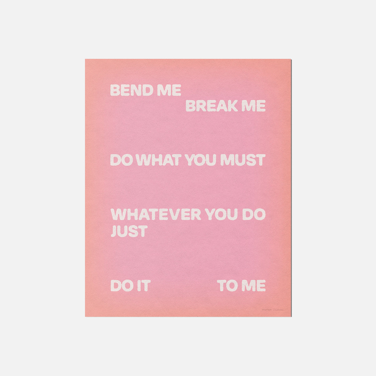 BEND PRINT