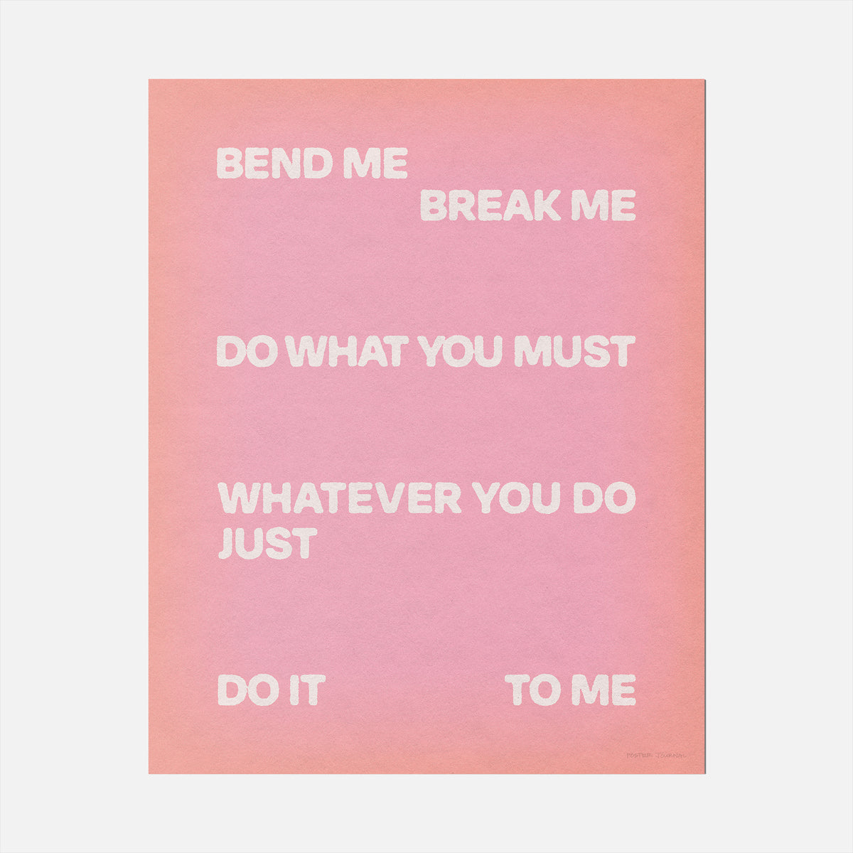 BEND PRINT