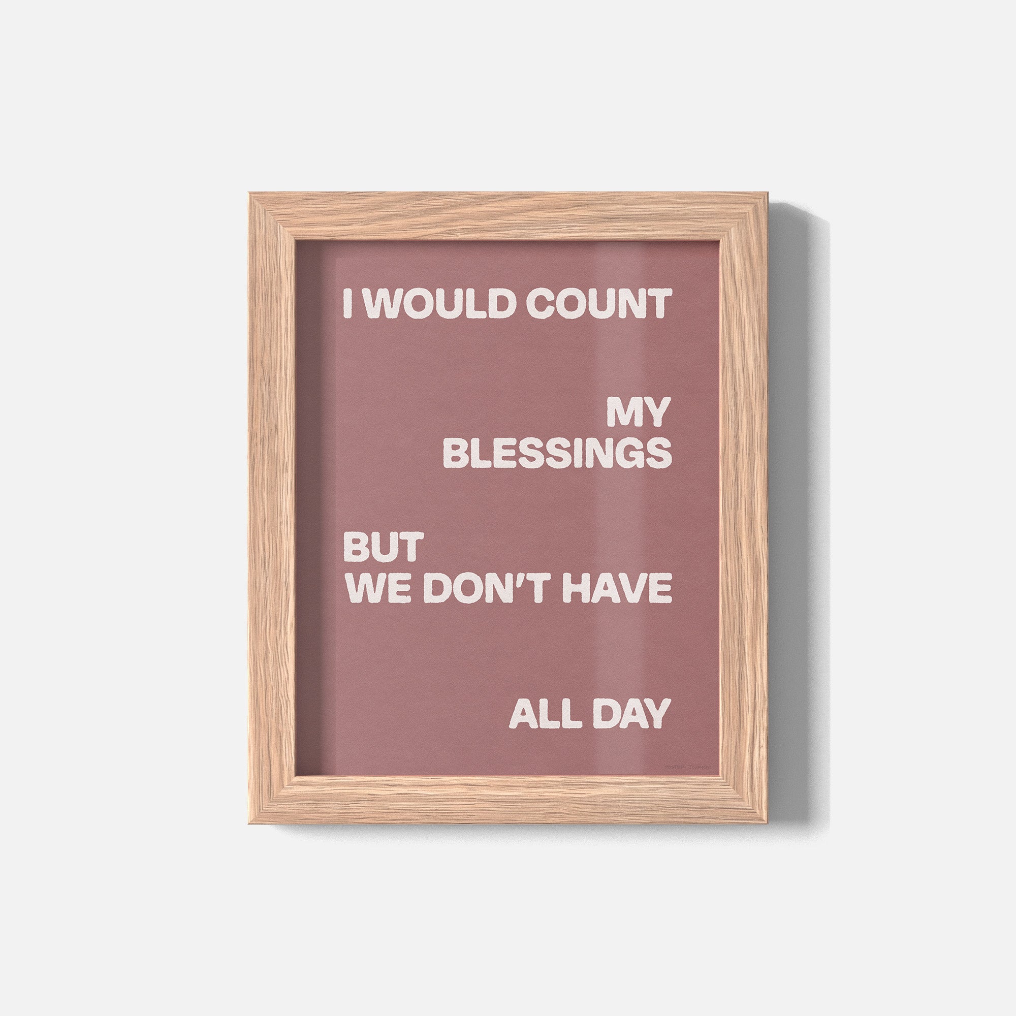 BLESSINGS PRINT