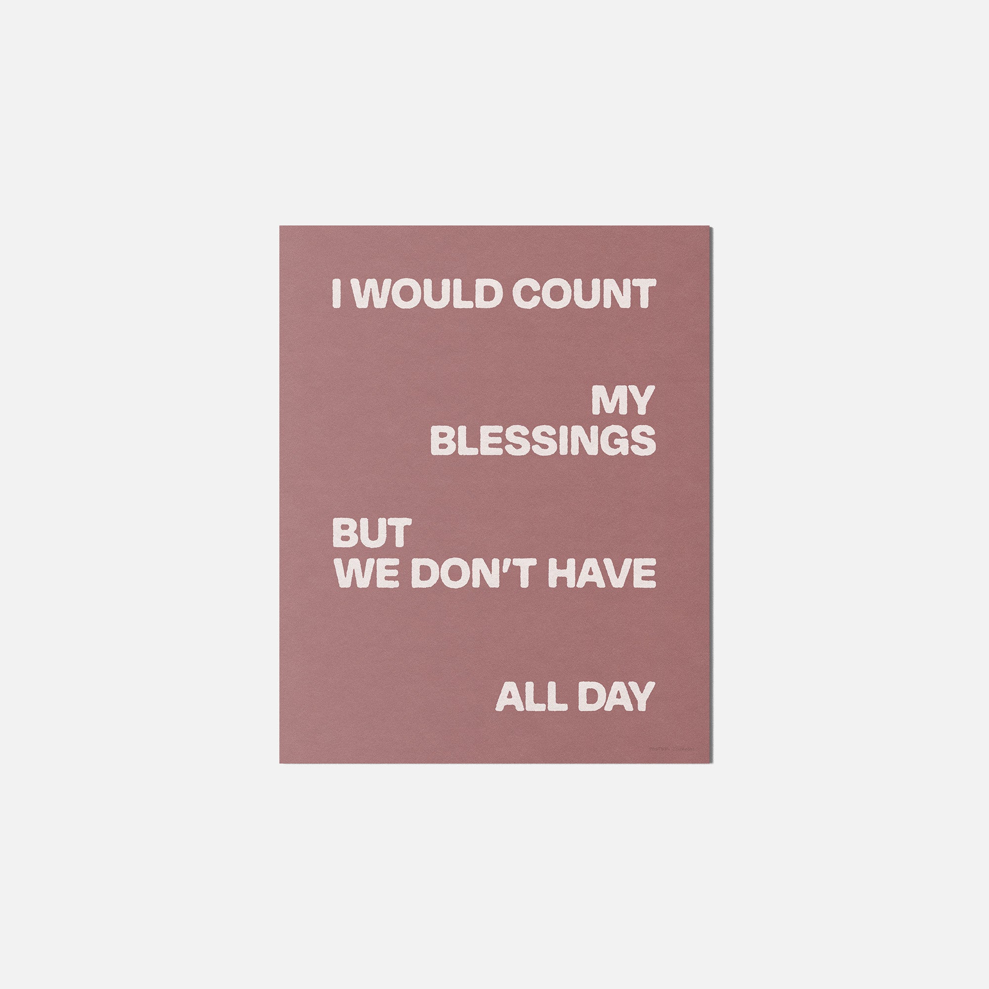 BLESSINGS PRINT
