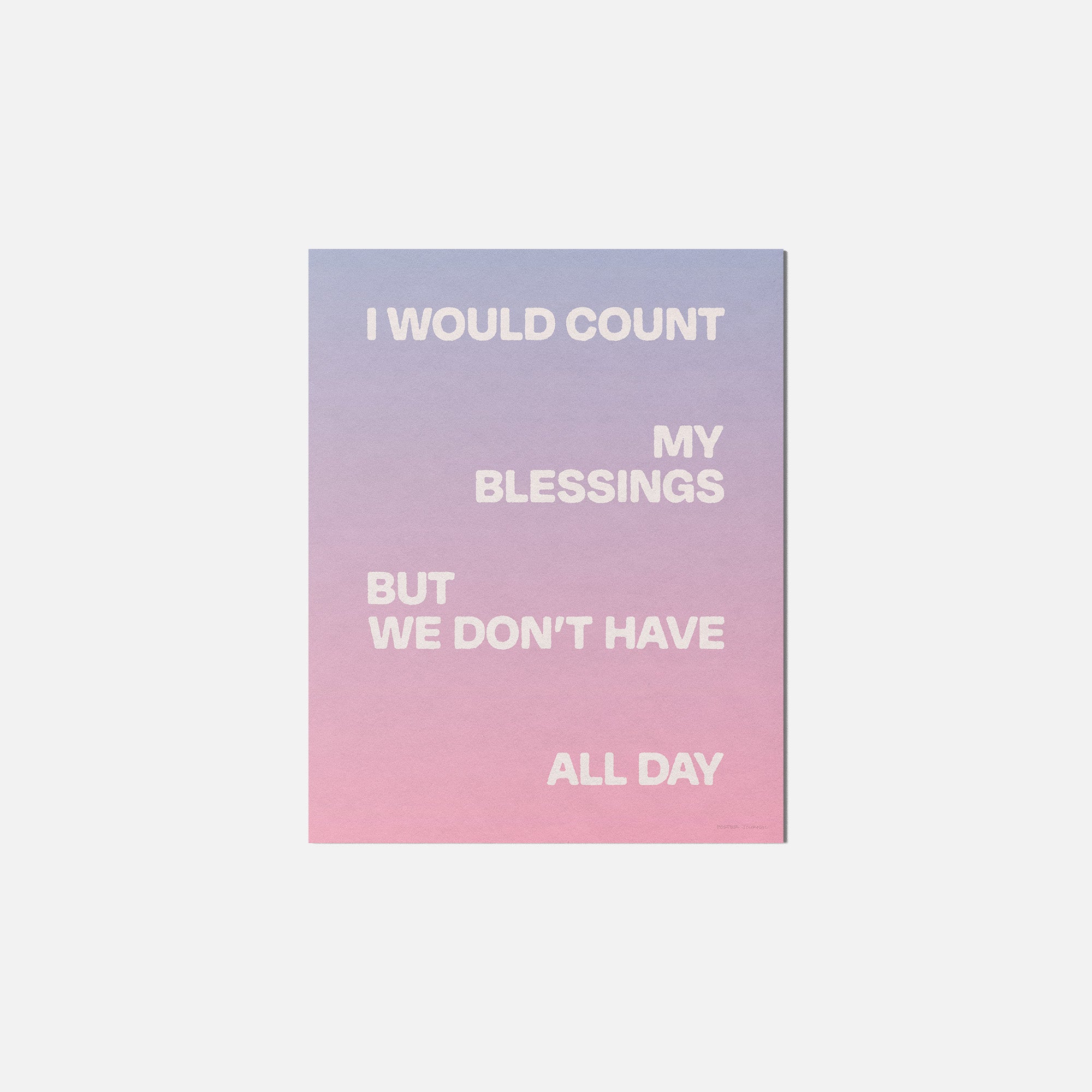 BLESSINGS PRINT
