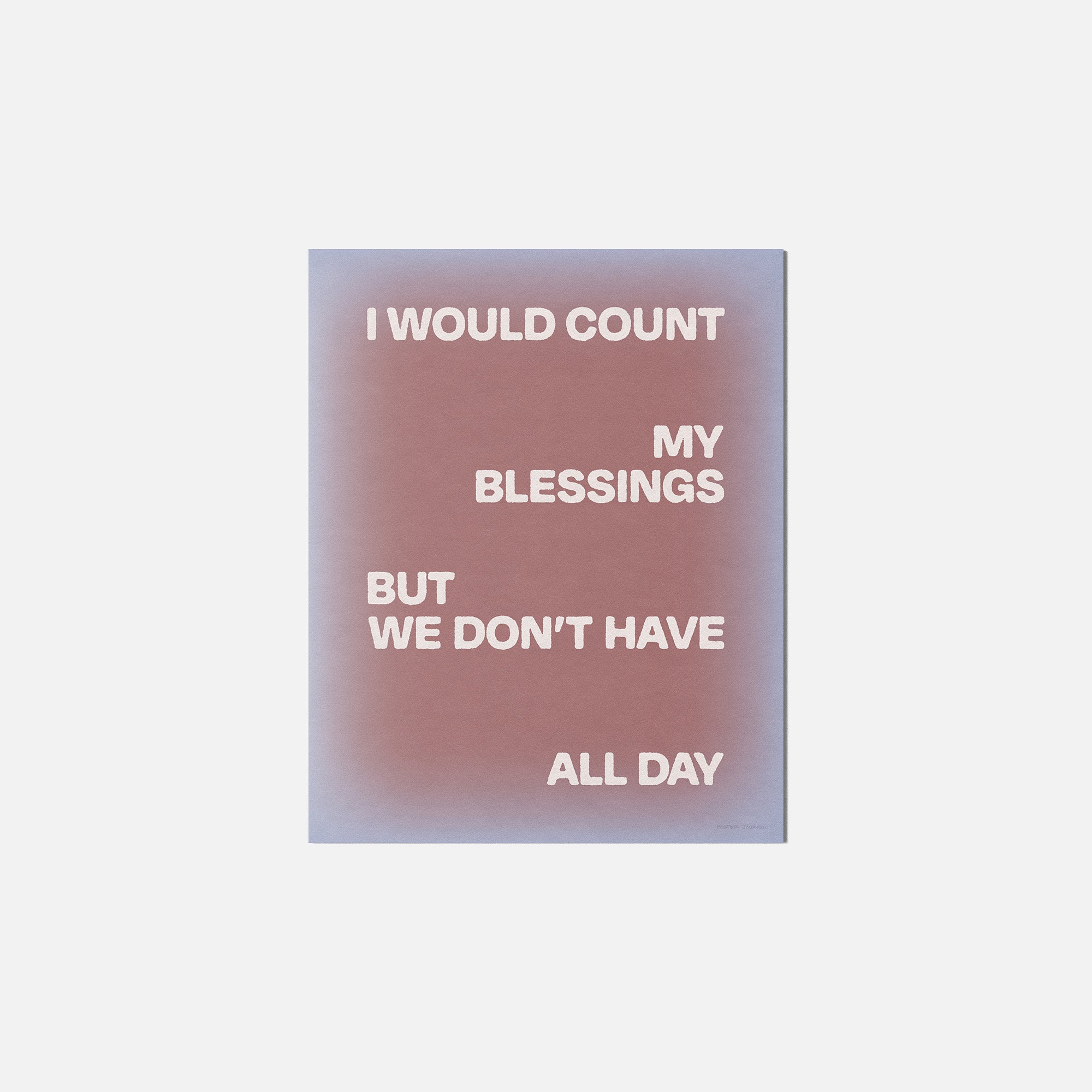 BLESSINGS PRINT