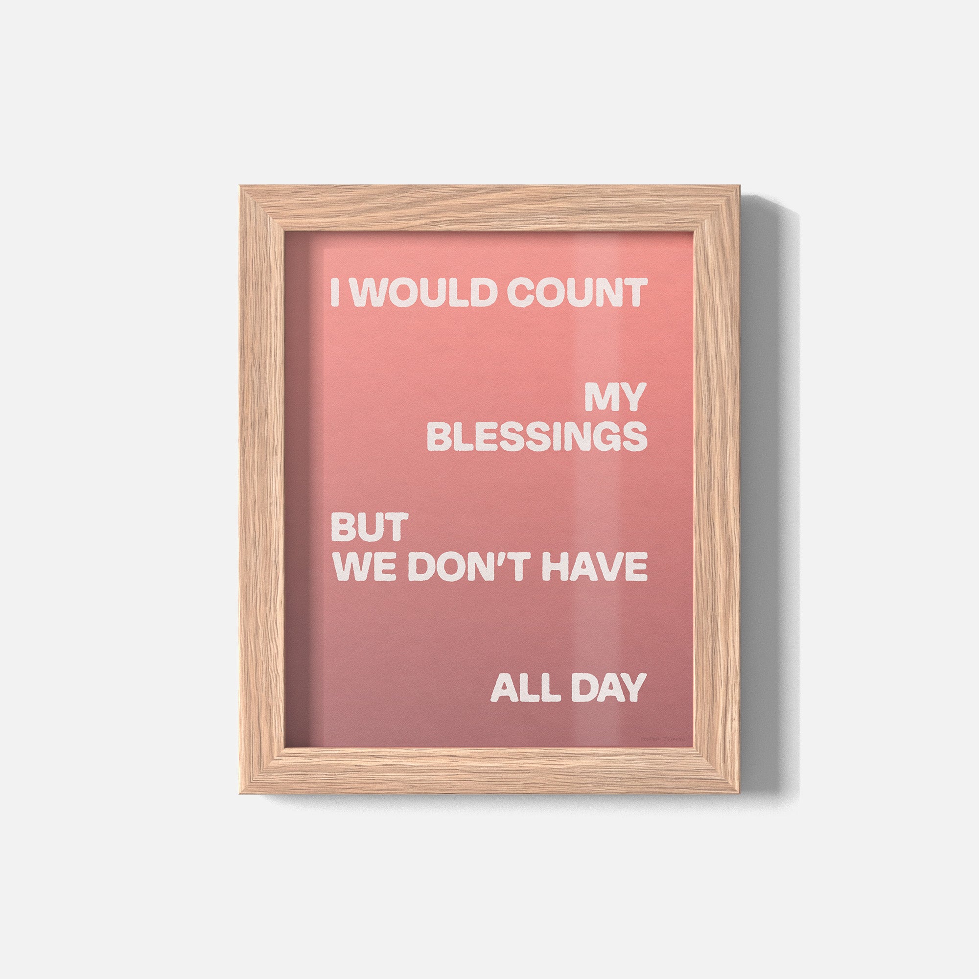 BLESSINGS PRINT