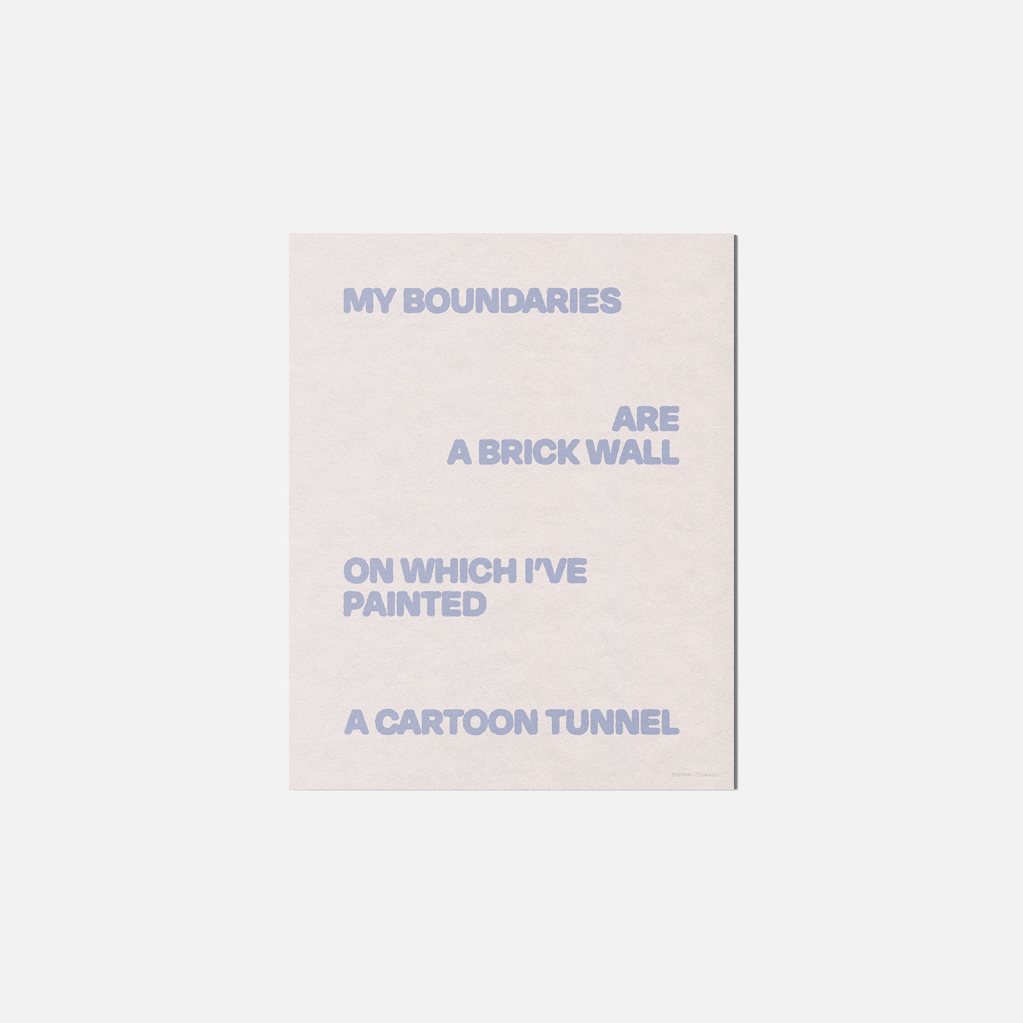 BOUNDARIES PRINT