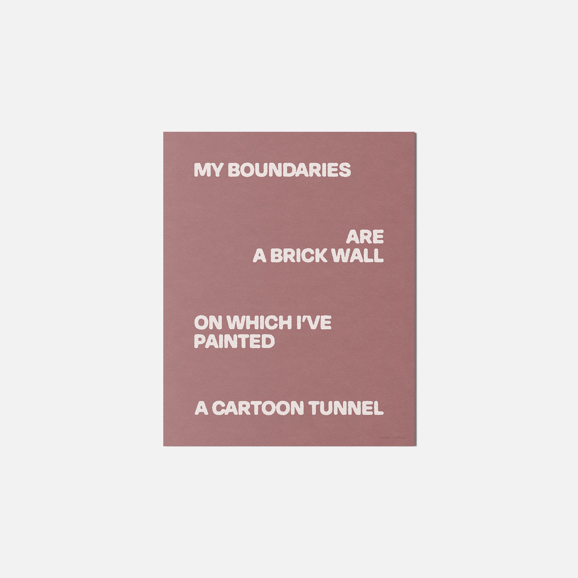 BOUNDARIES PRINT