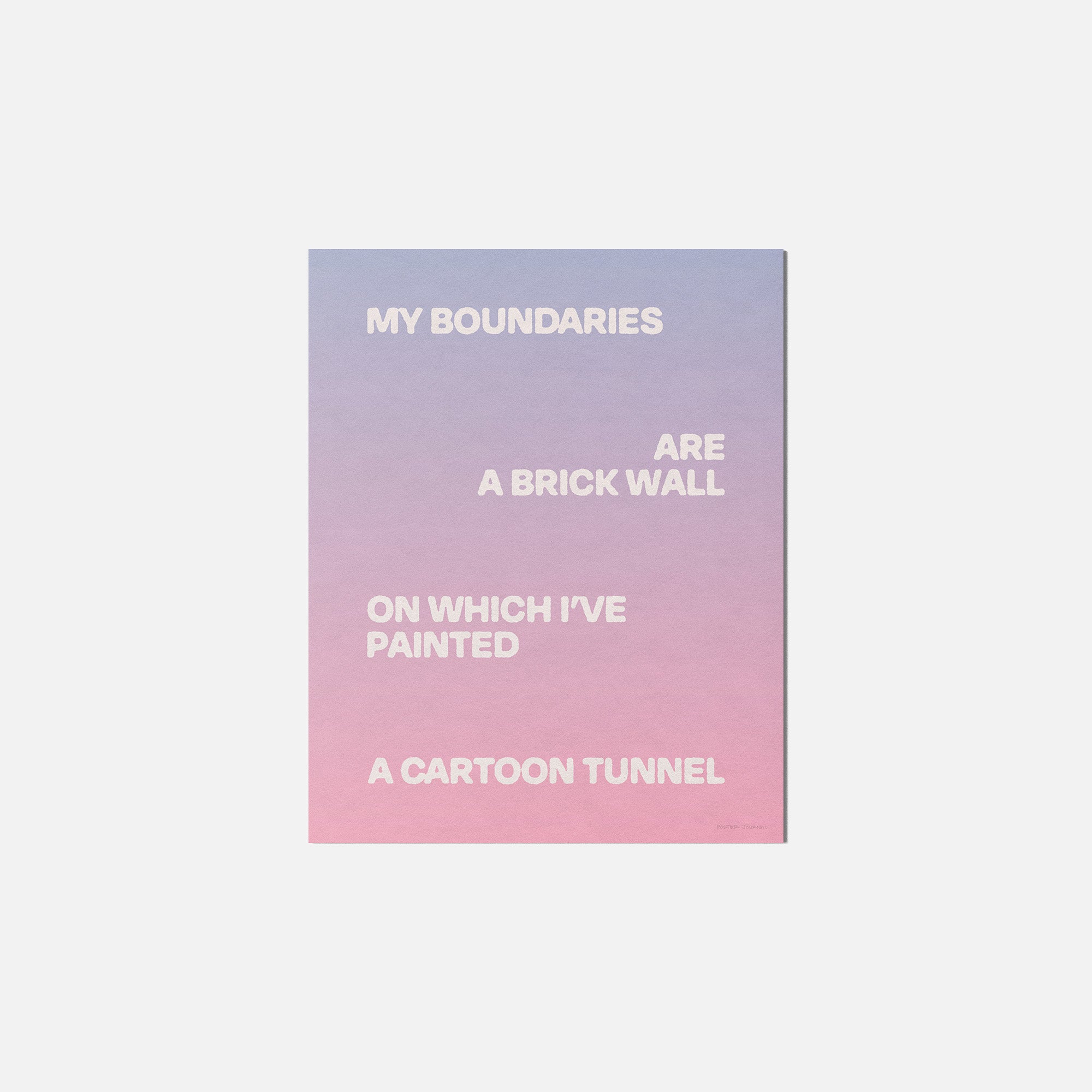 BOUNDARIES PRINT