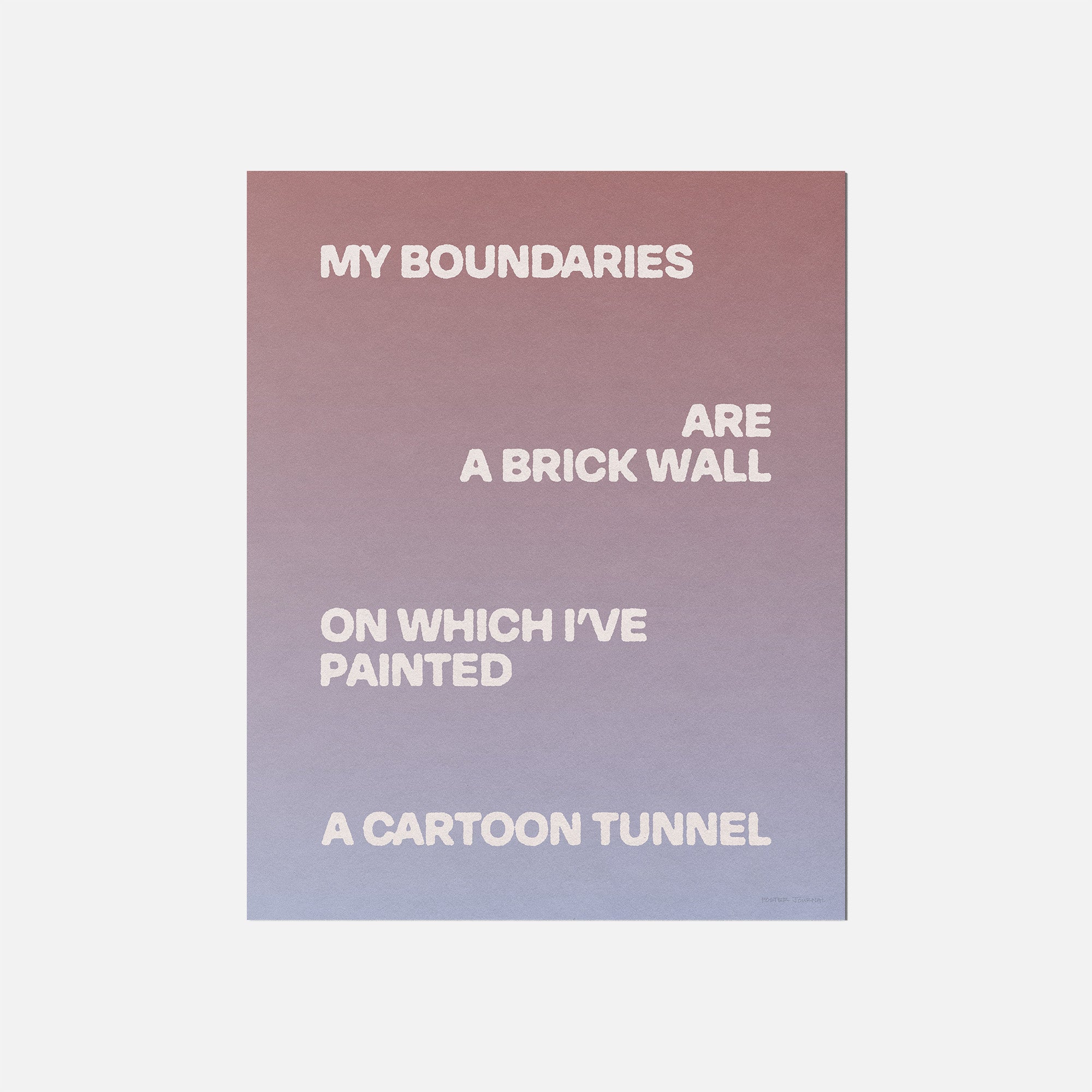 BOUNDARIES PRINT