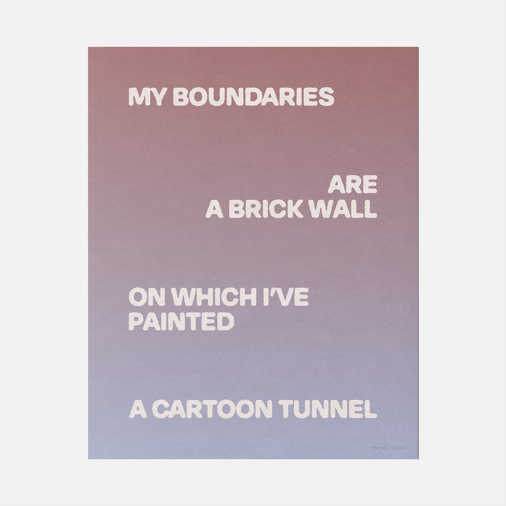 BOUNDARIES PRINT