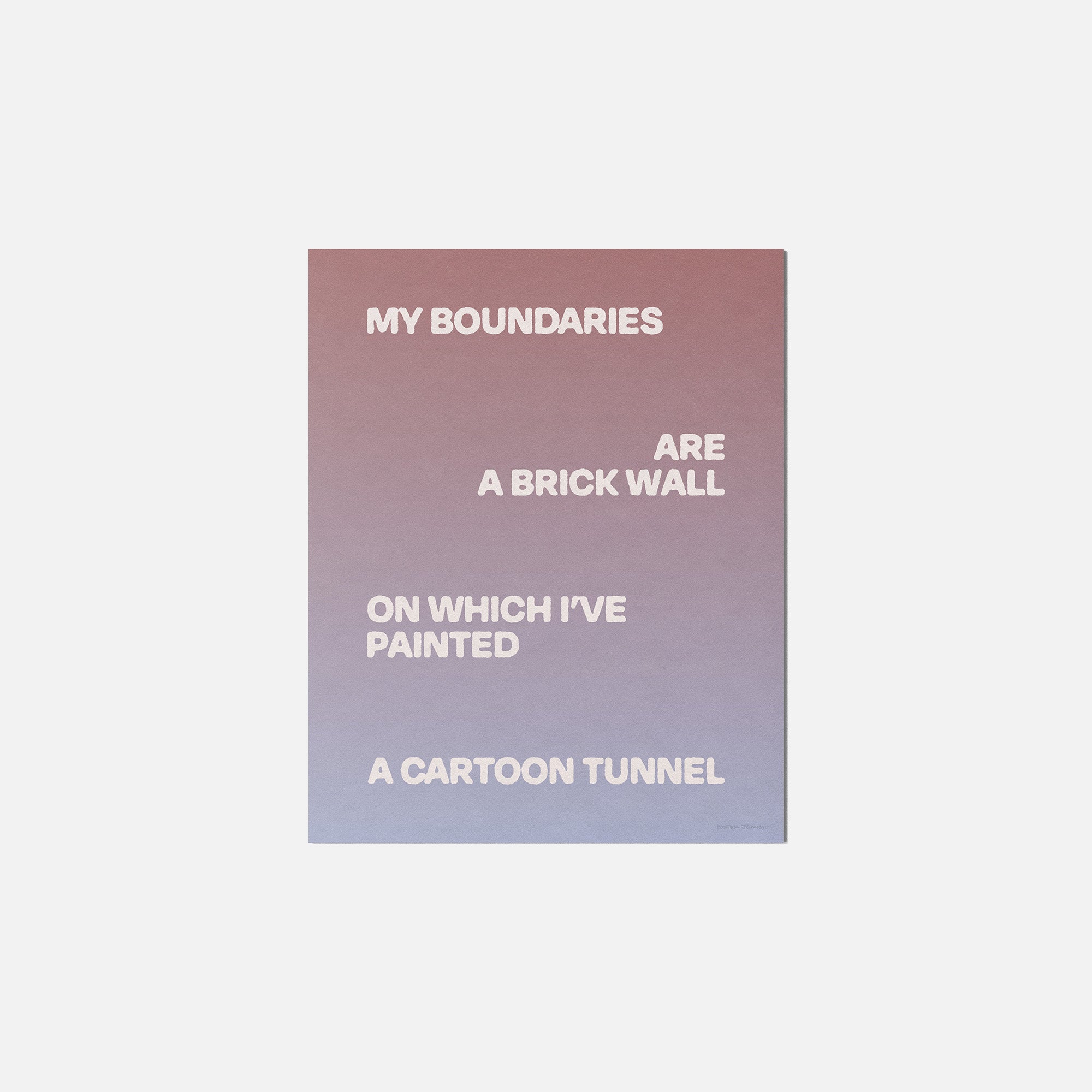 BOUNDARIES PRINT