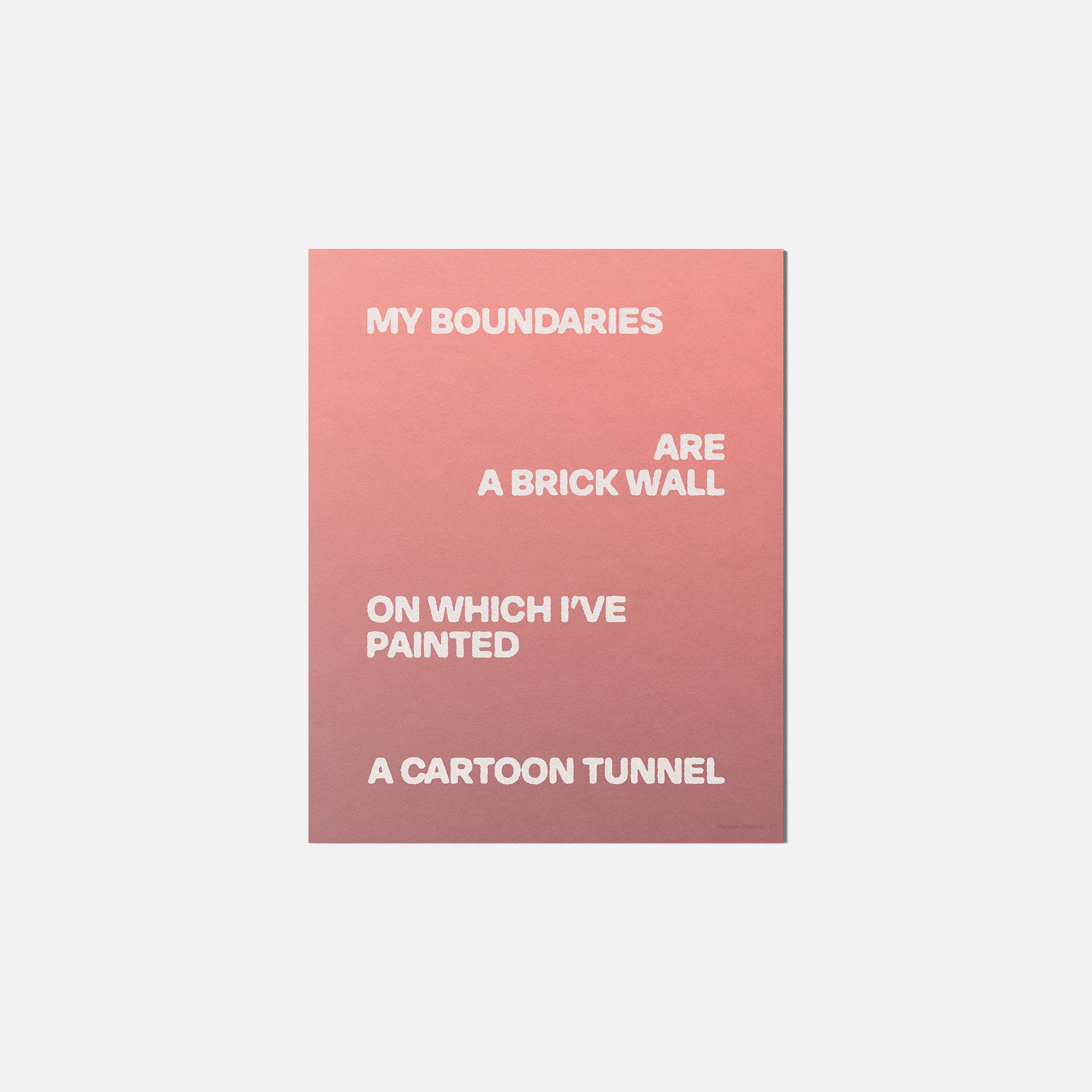 BOUNDARIES PRINT