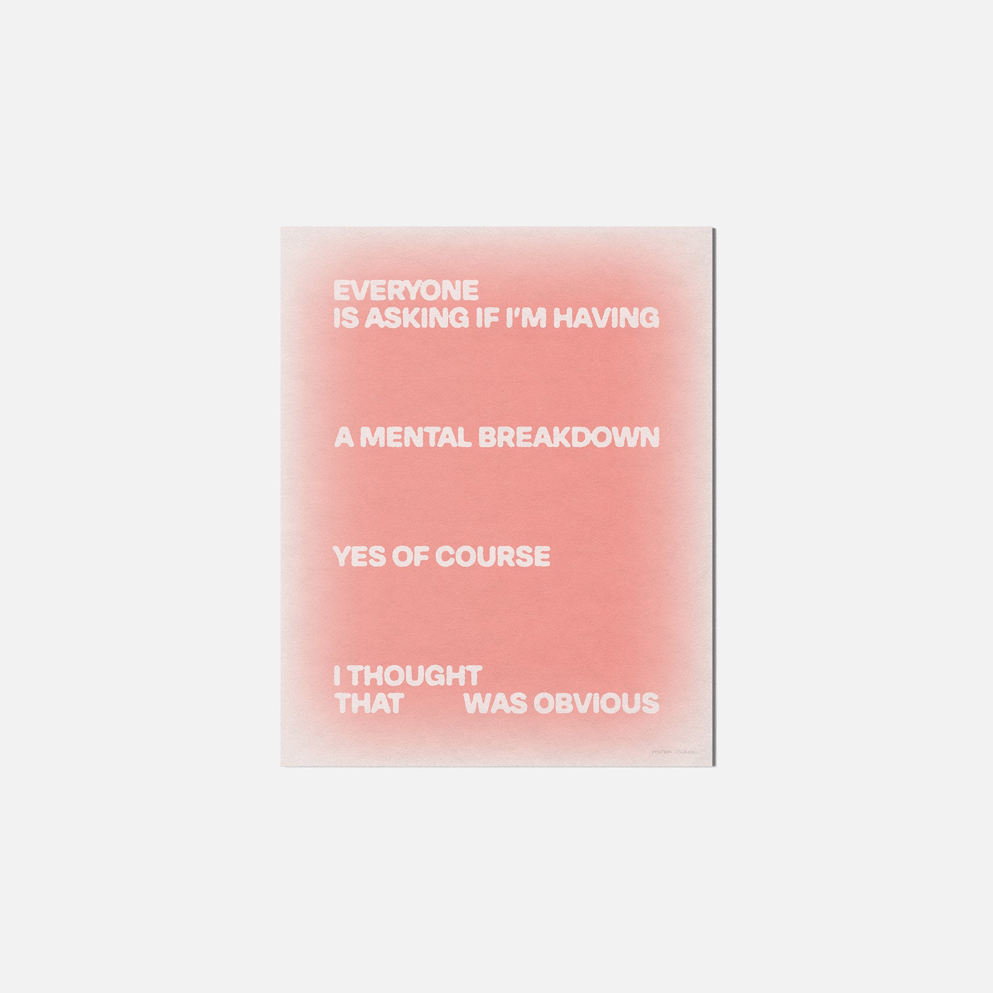 BREAKDOWN PRINT