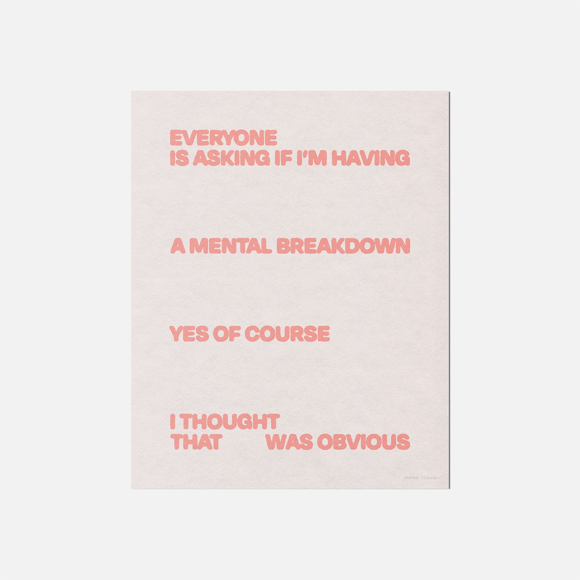 BREAKDOWN PRINT