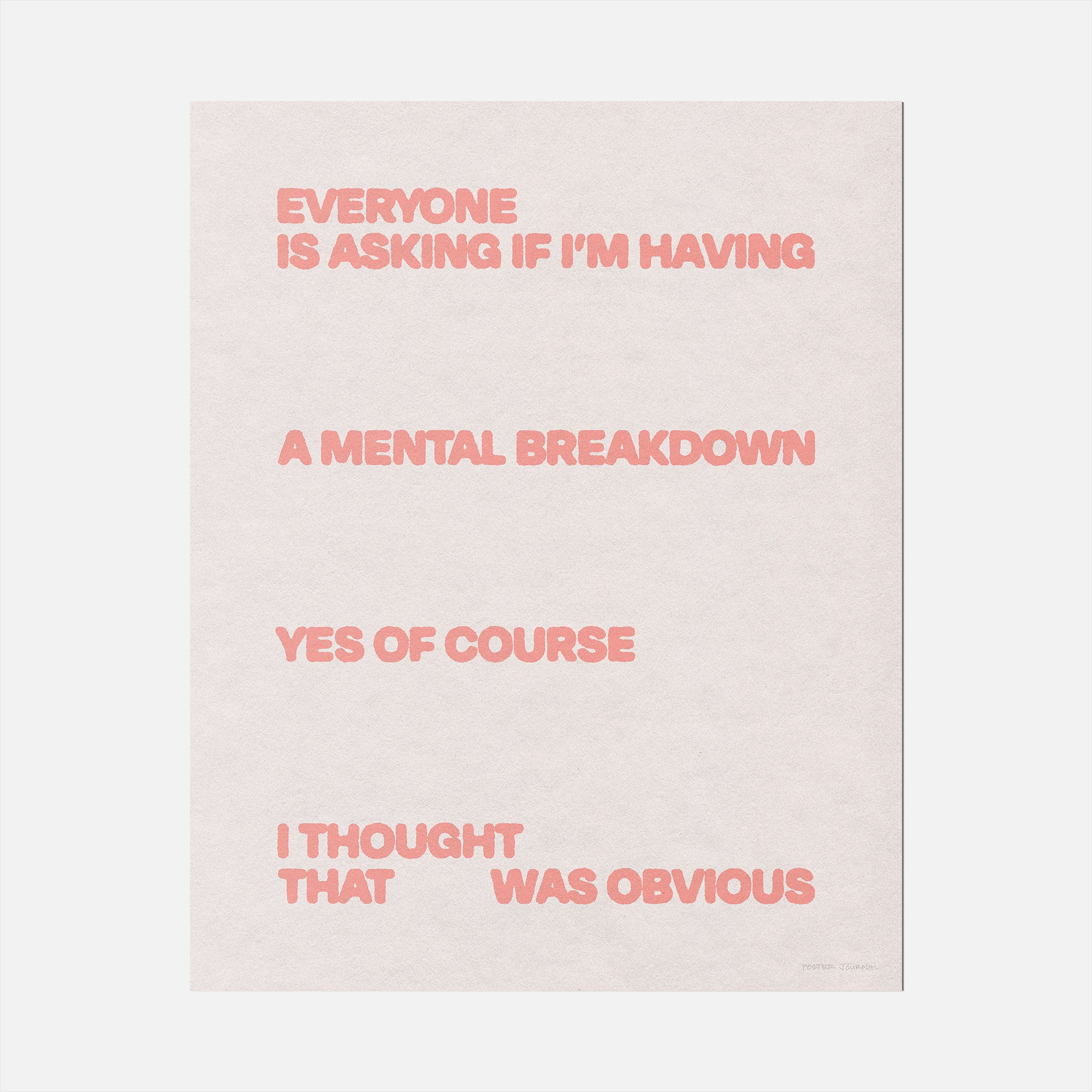 BREAKDOWN PRINT