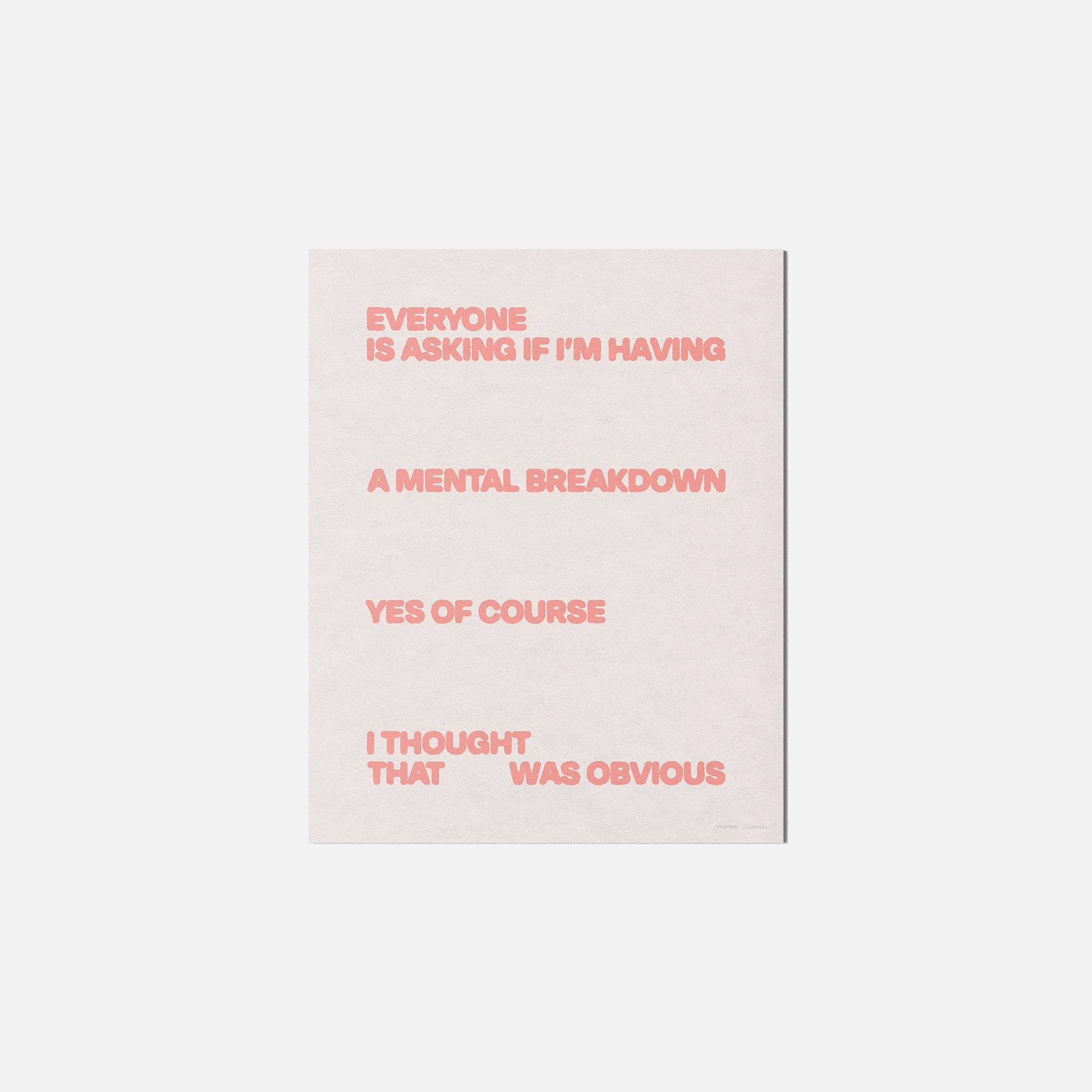 BREAKDOWN PRINT