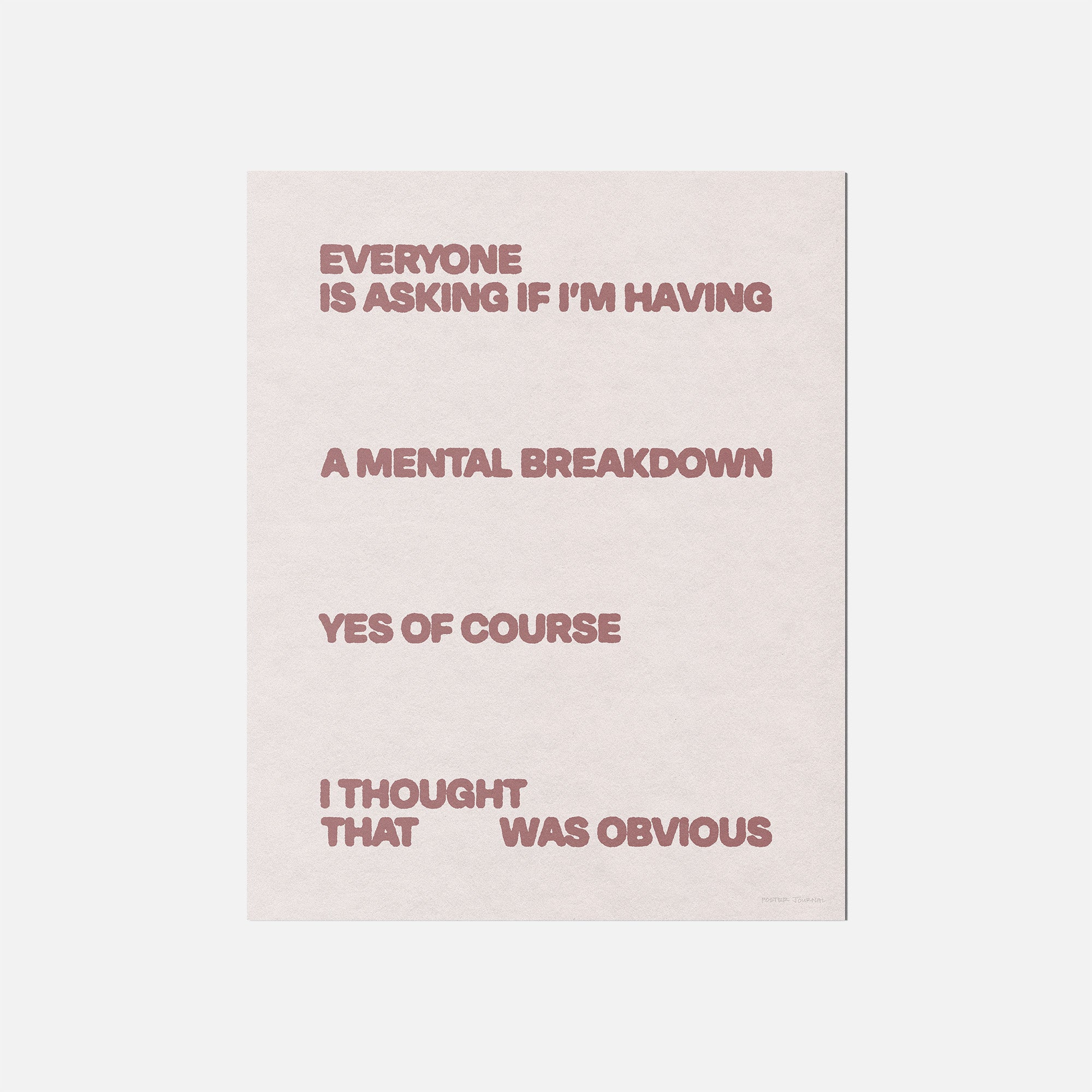 BREAKDOWN PRINT