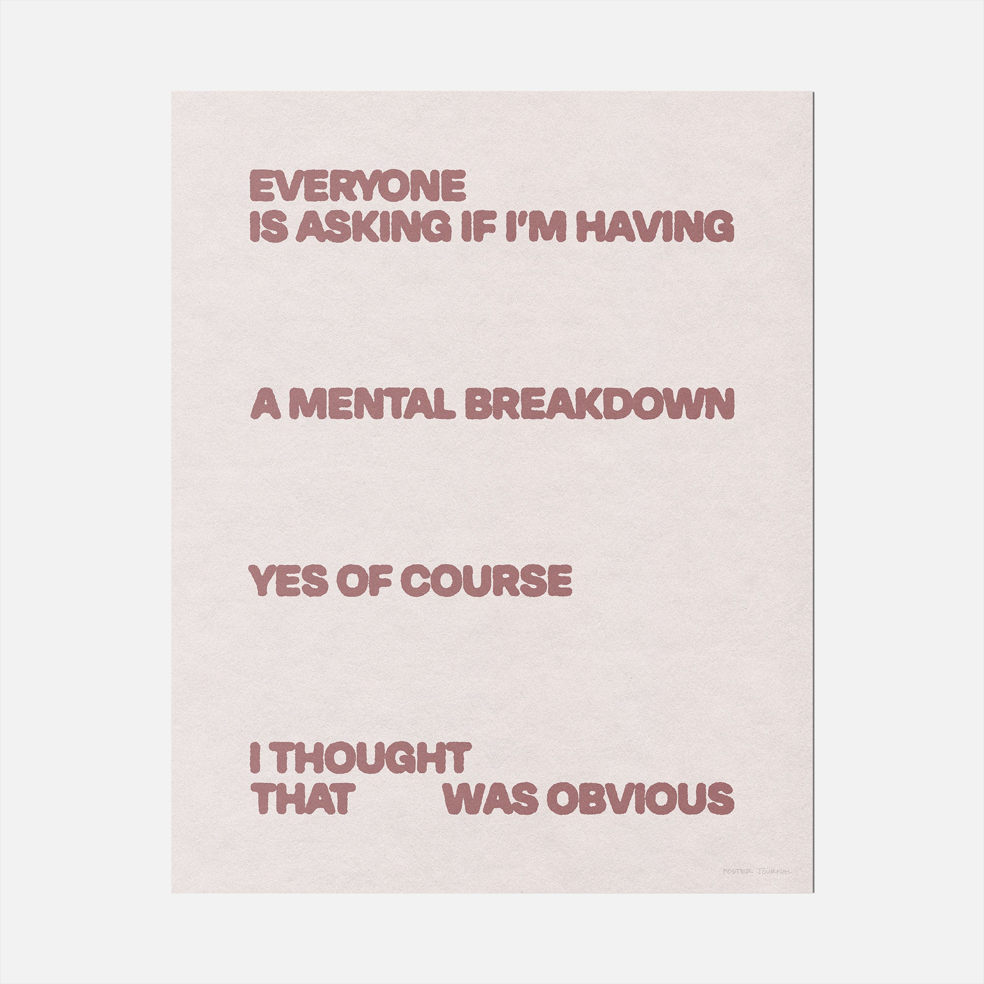 BREAKDOWN PRINT