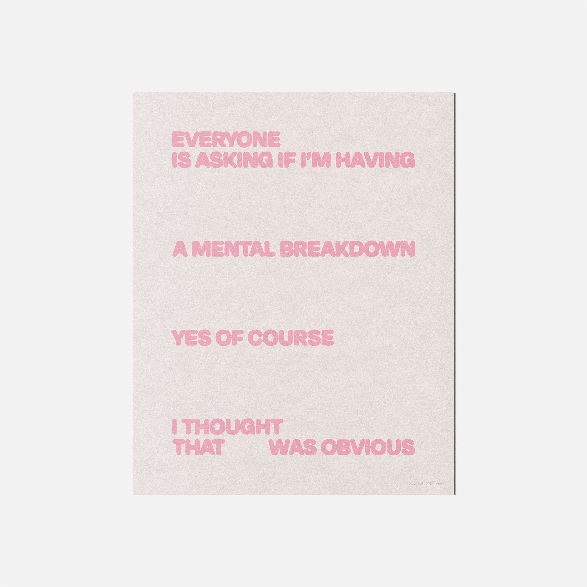 BREAKDOWN PRINT