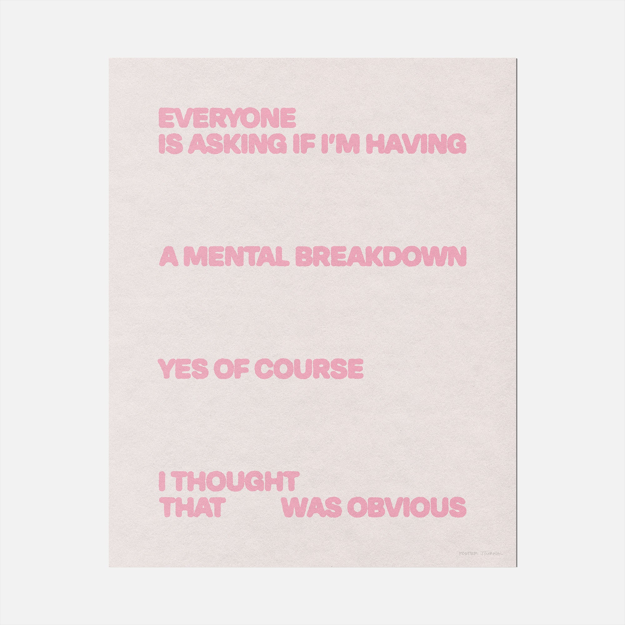 BREAKDOWN PRINT