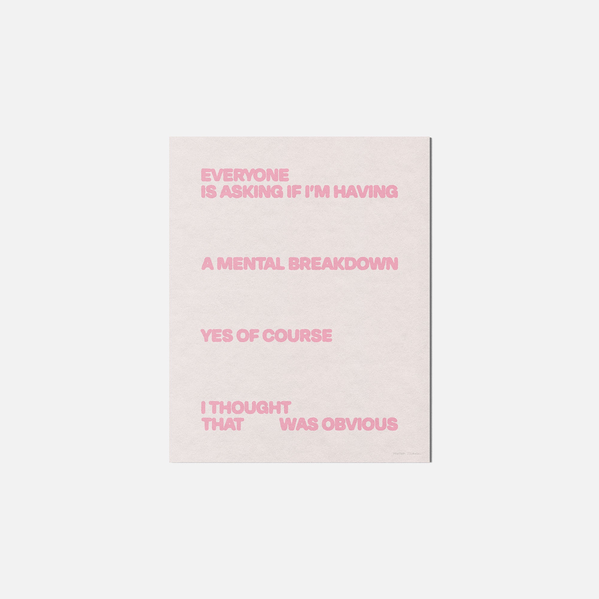 BREAKDOWN PRINT