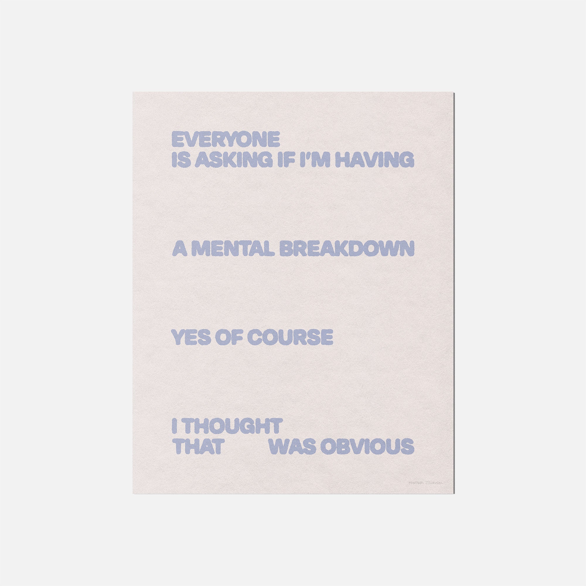 BREAKDOWN PRINT