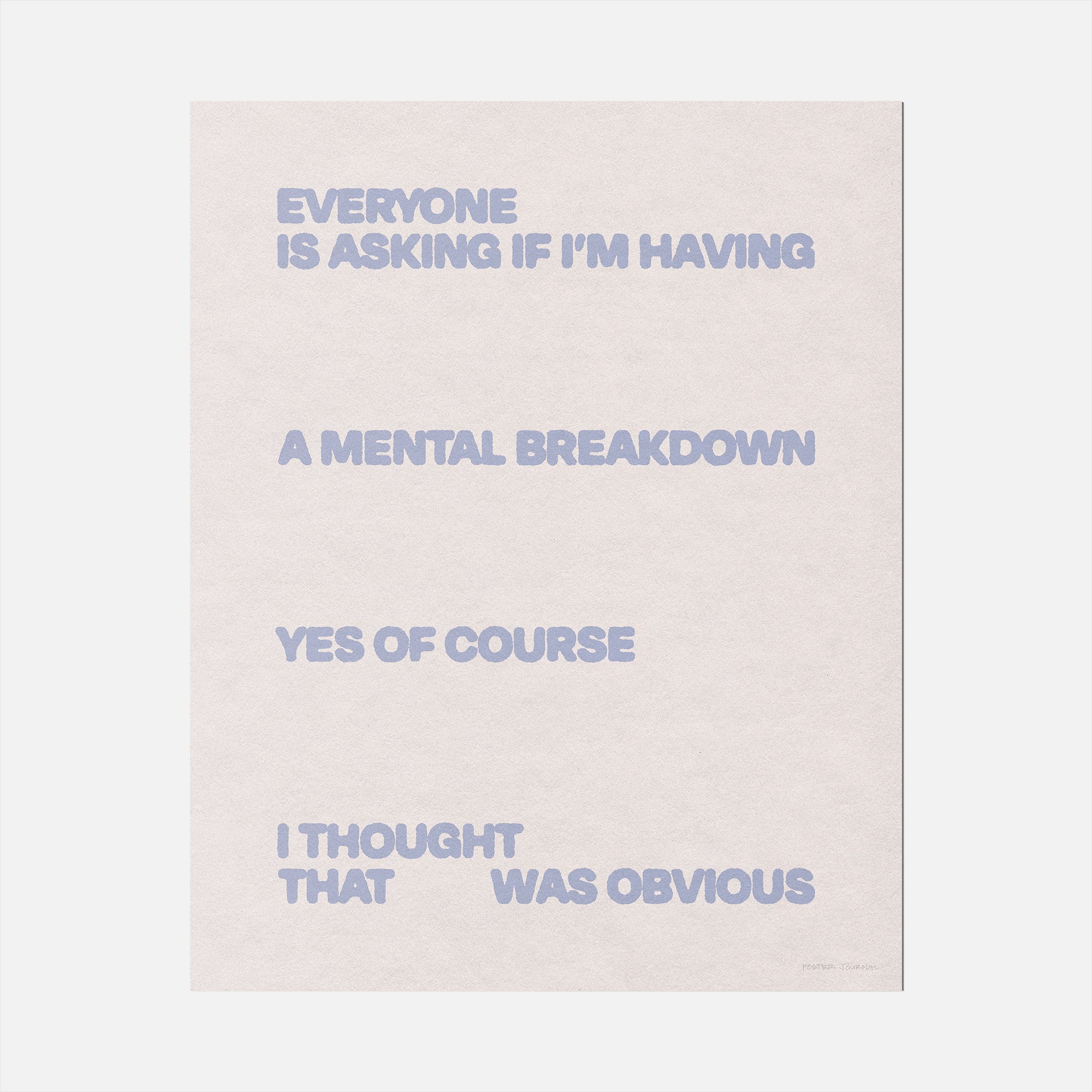 BREAKDOWN PRINT