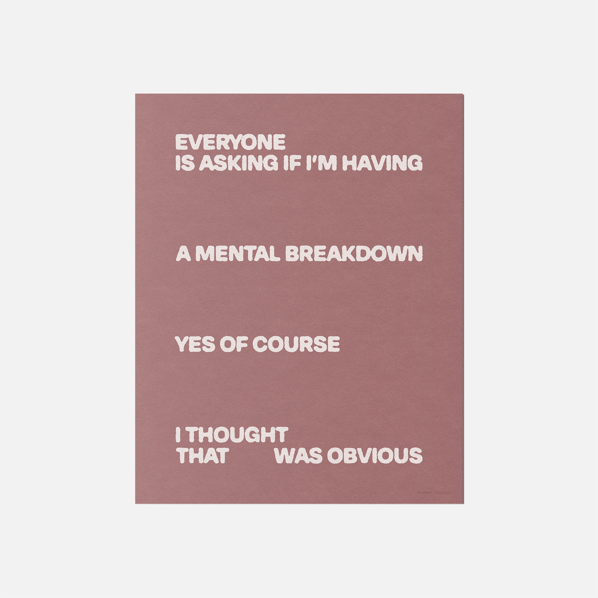 BREAKDOWN PRINT