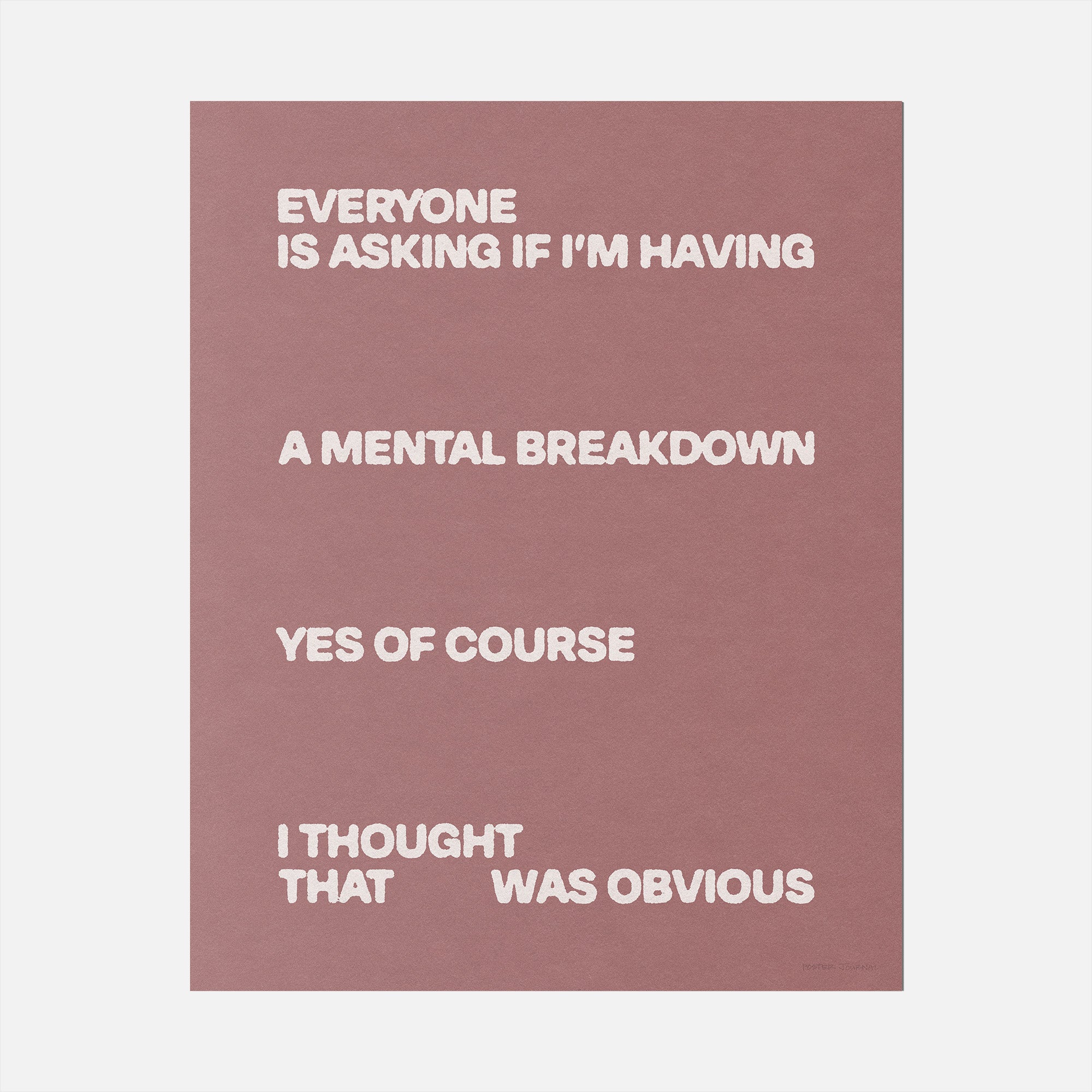 BREAKDOWN PRINT