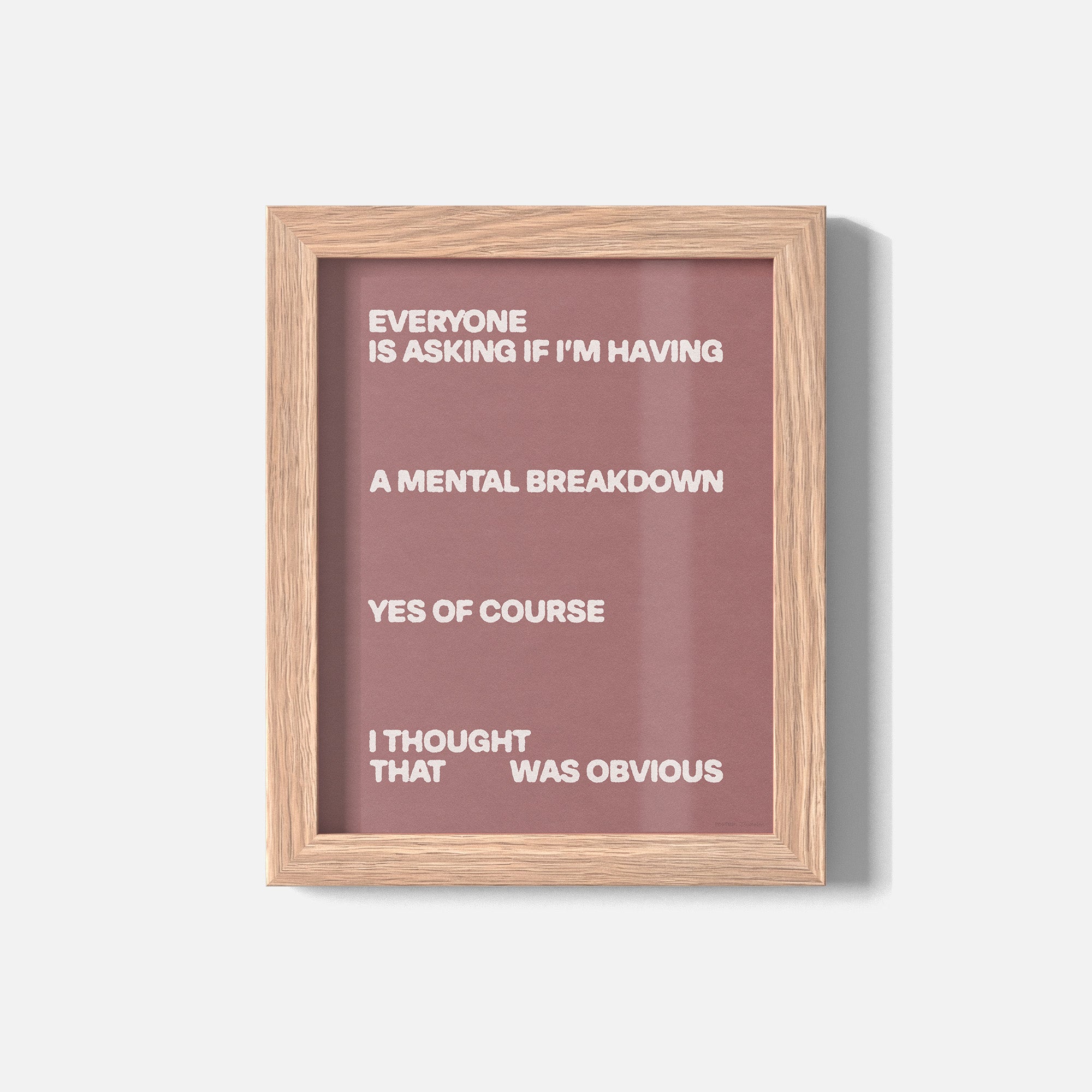 BREAKDOWN PRINT