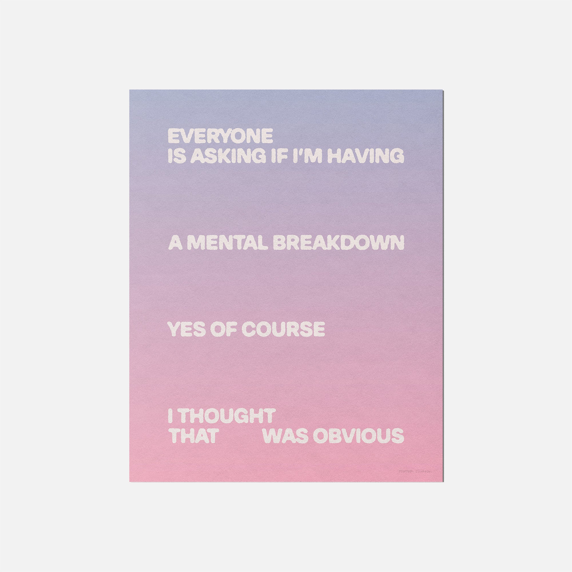 BREAKDOWN PRINT