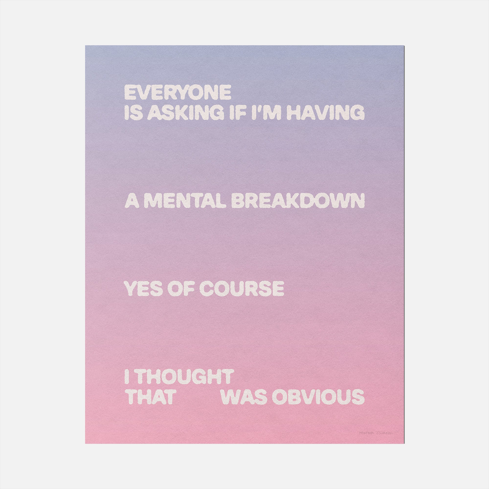 BREAKDOWN PRINT
