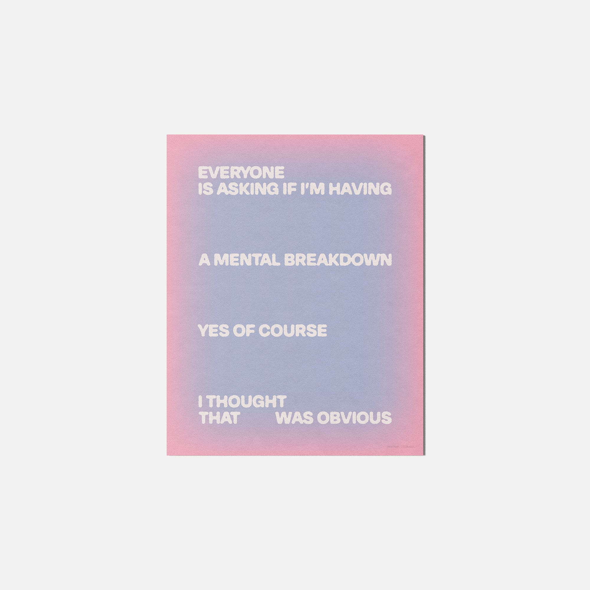 BREAKDOWN PRINT