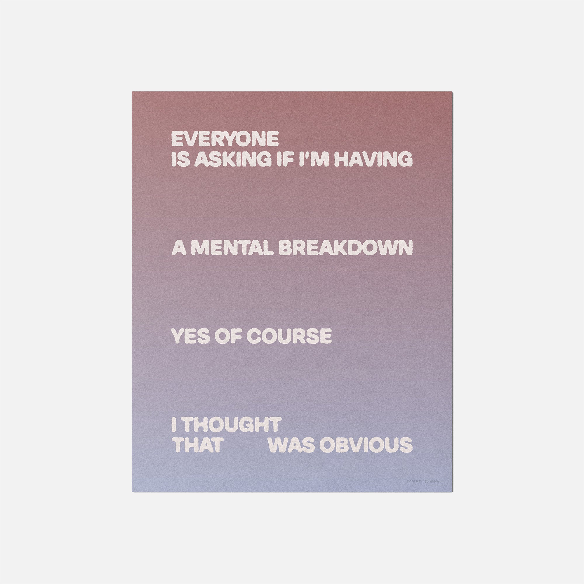 BREAKDOWN PRINT