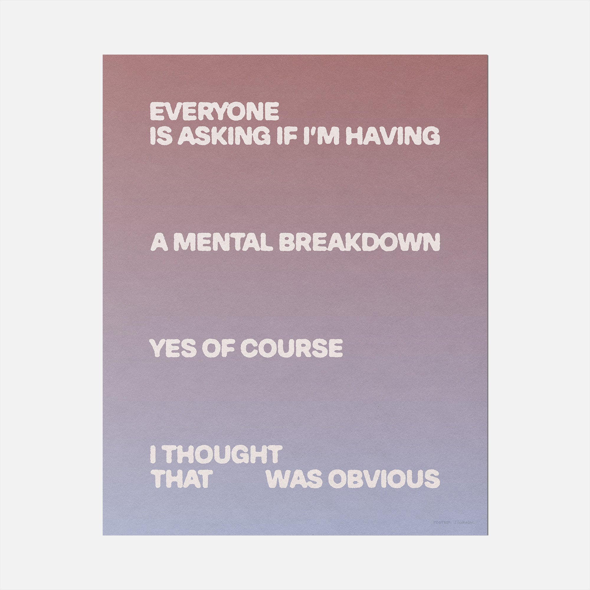 BREAKDOWN PRINT