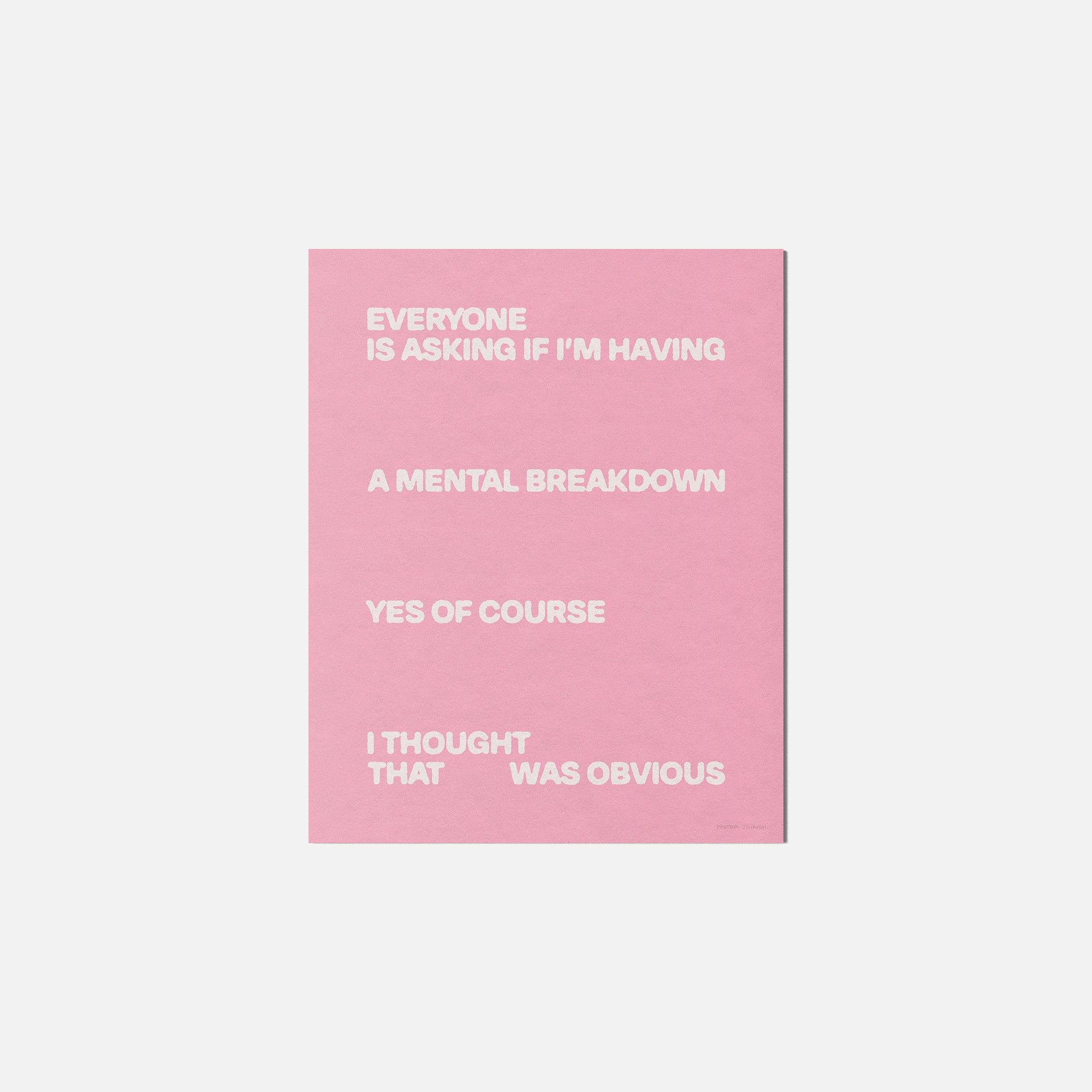 BREAKDOWN PRINT
