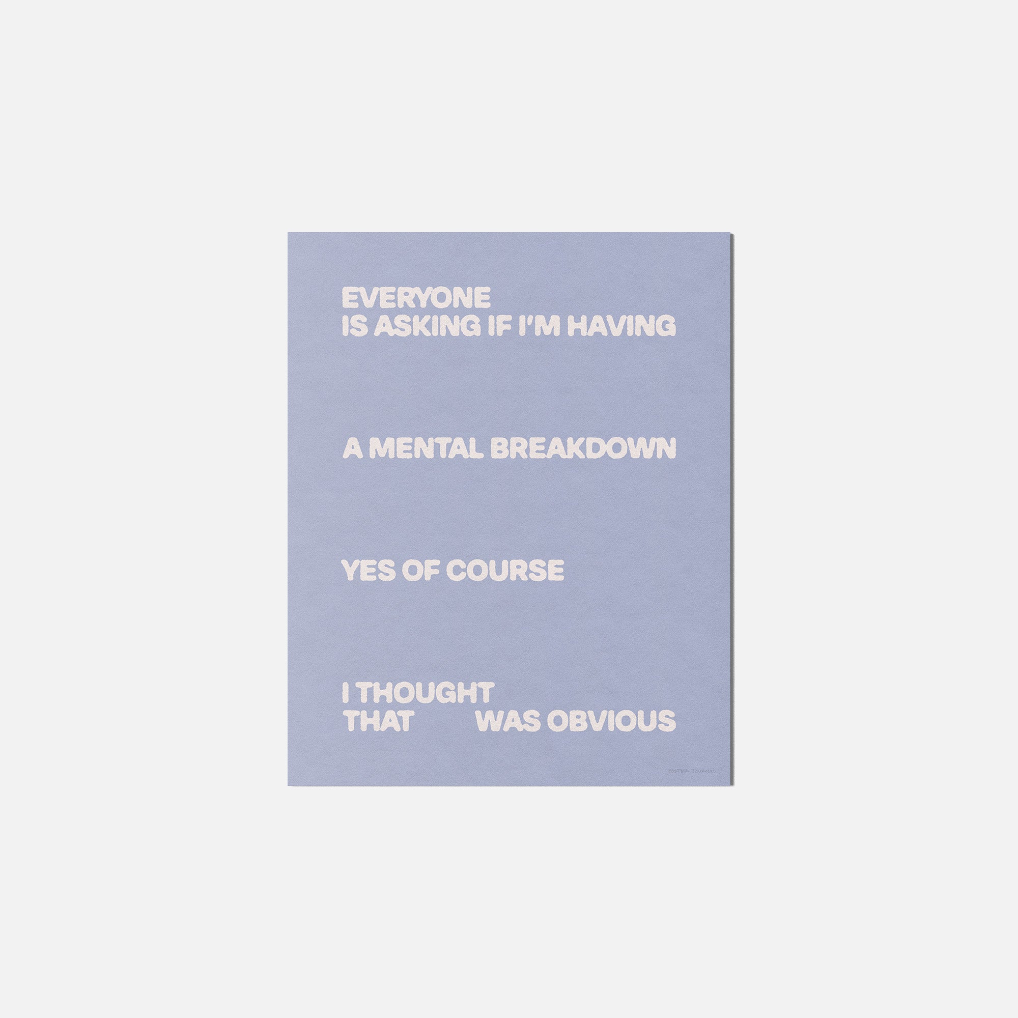 BREAKDOWN PRINT