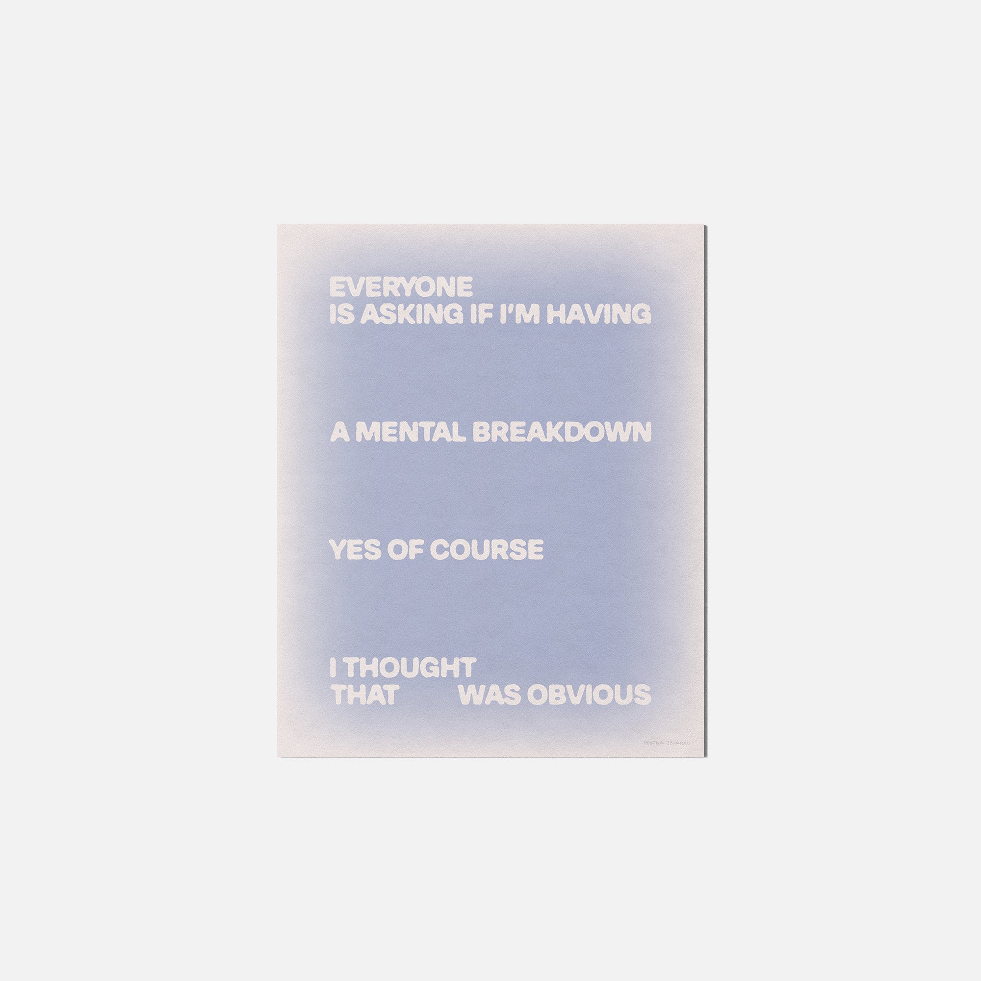 BREAKDOWN PRINT