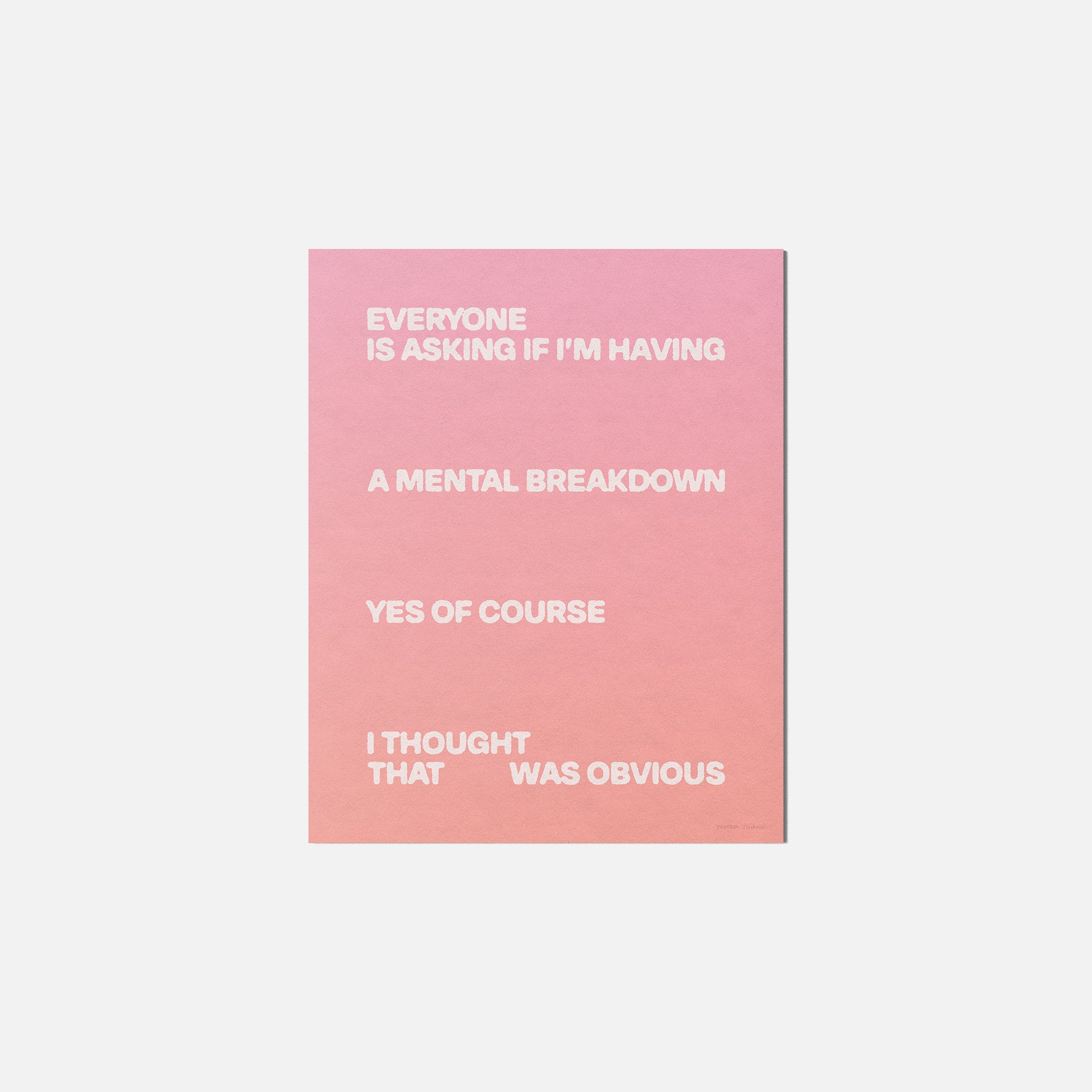 BREAKDOWN PRINT